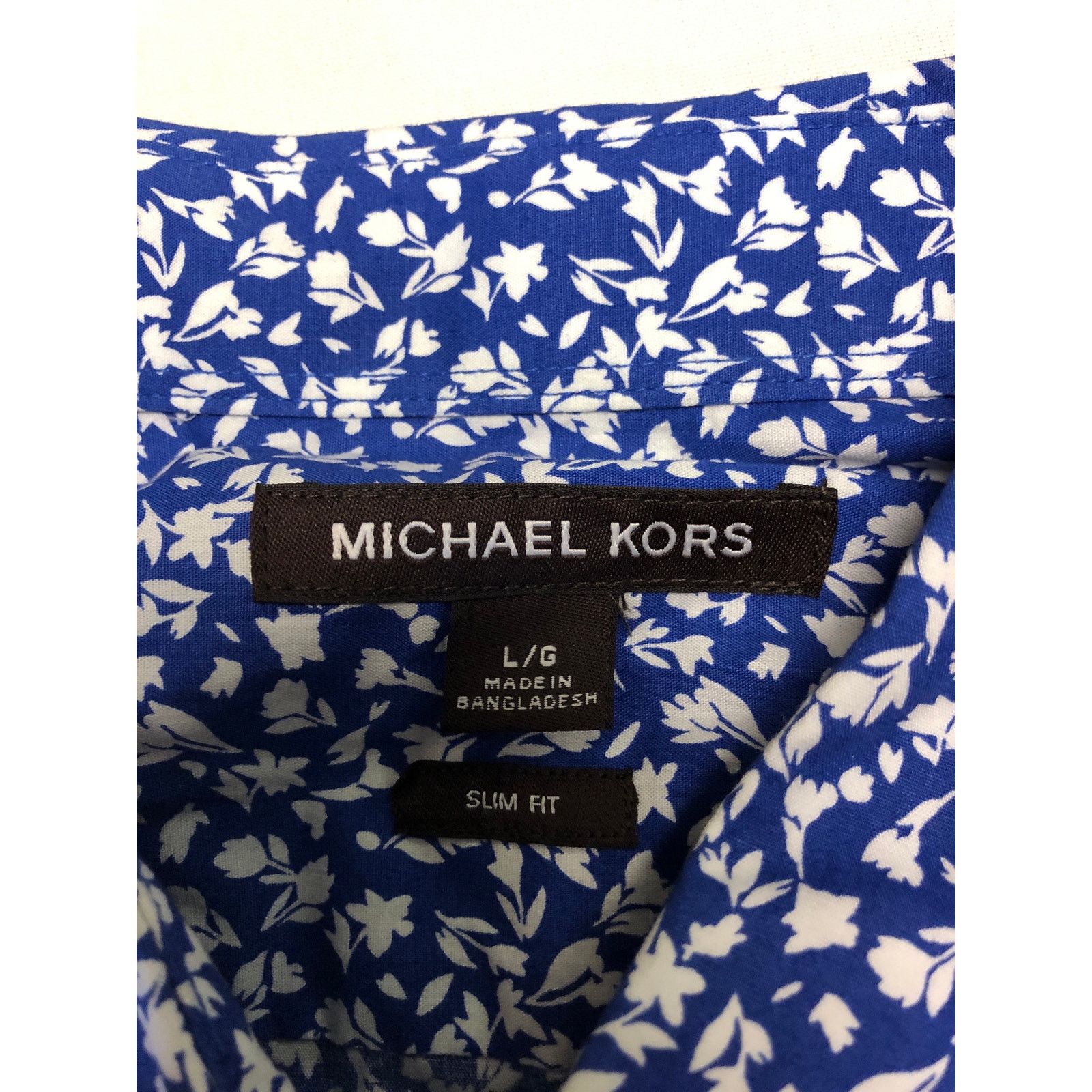 Michael Kors Men’s Michael Kors Short Sleeve Collared Button Down Shirt Size US L / EU 52-54 / 3 - 6 Thumbnail