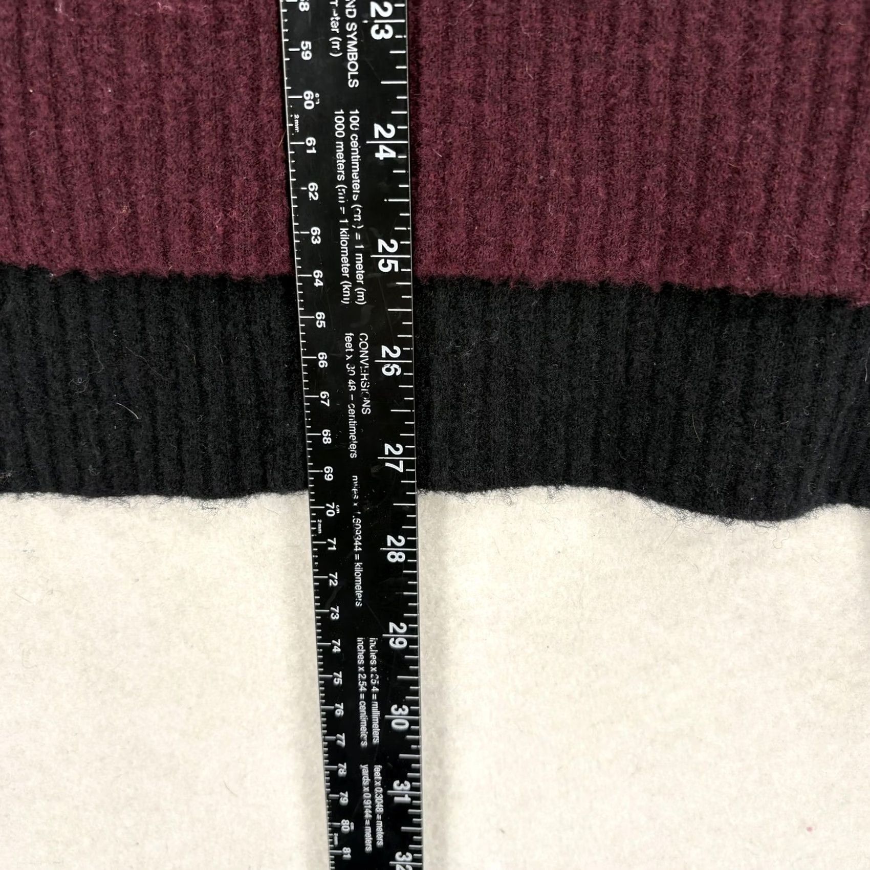Athleta Athleta Sweater Womens Small Red Multicolor Knit Turtleneck Wool Blend Pullover Casual Winter Relaxed Long Sleeve Tight-Knit Merino Wool Cozy Size S / US 4 / IT 40 - 7 Thumbnail