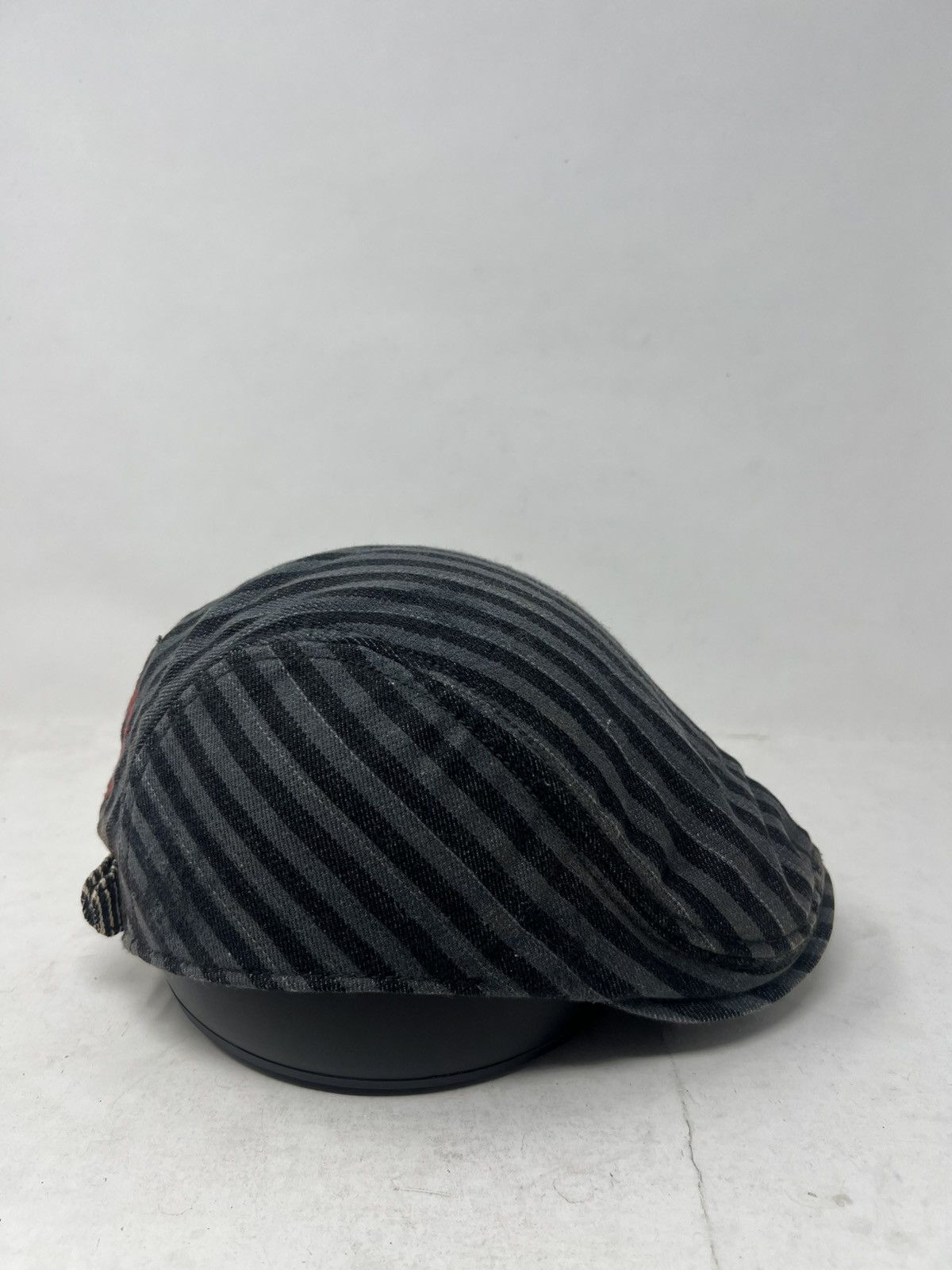 Japanese Brand Bold Men Striped Flat Newsboy Gatsby Cap Hat Size ONE SIZE - 5 Thumbnail