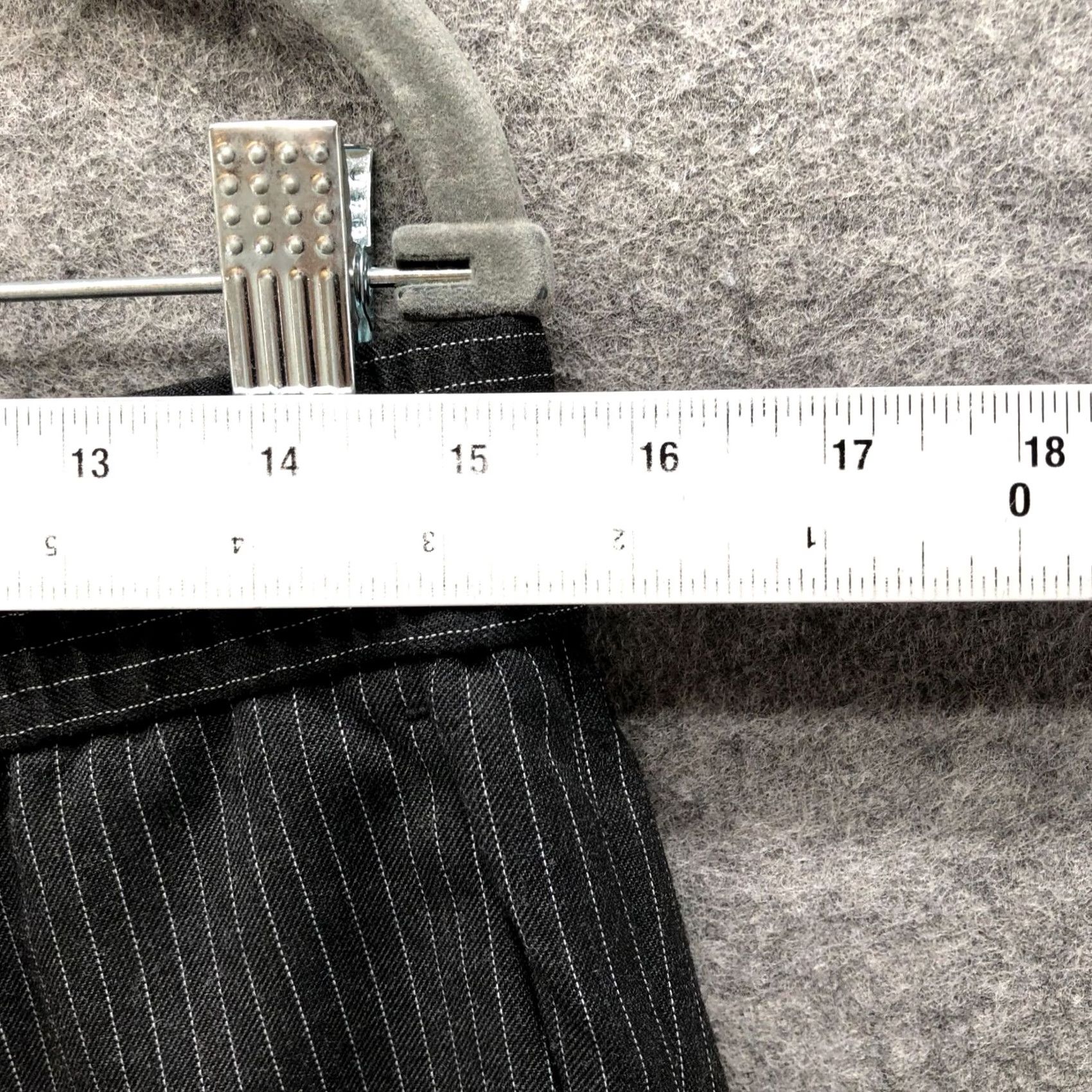 Topman Topman Pull On Ankle Pants Mens 32 Gray Pinstriped Drawstring Tapered Size US 32 / EU 48 - 6 Thumbnail
