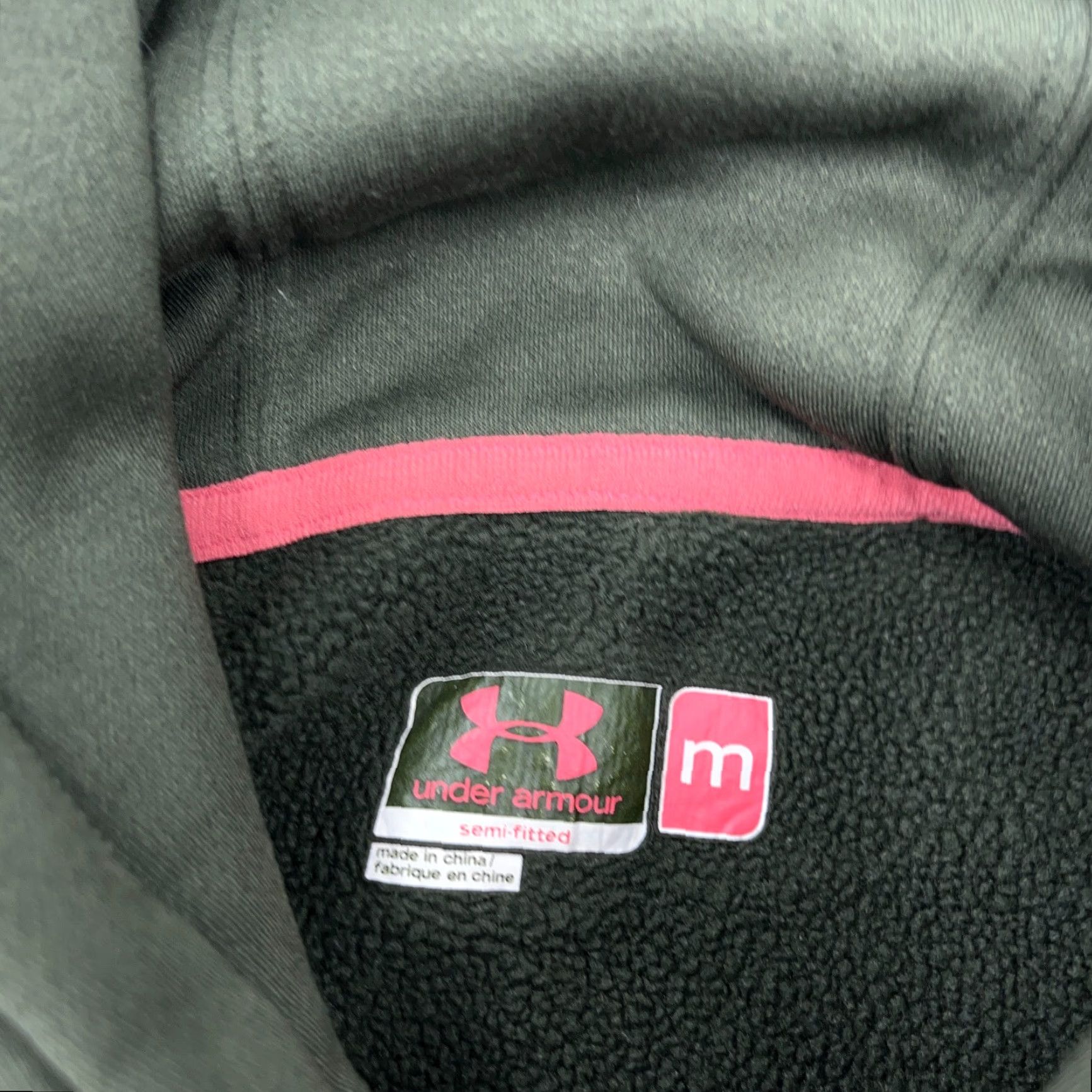 Under Armour Under Armour Hoodie Women M Green Pink Camo Logo Semi Fitted Pullover Sweatshirt Size M / US 6-8 / IT 42-44 - 5 Thumbnail