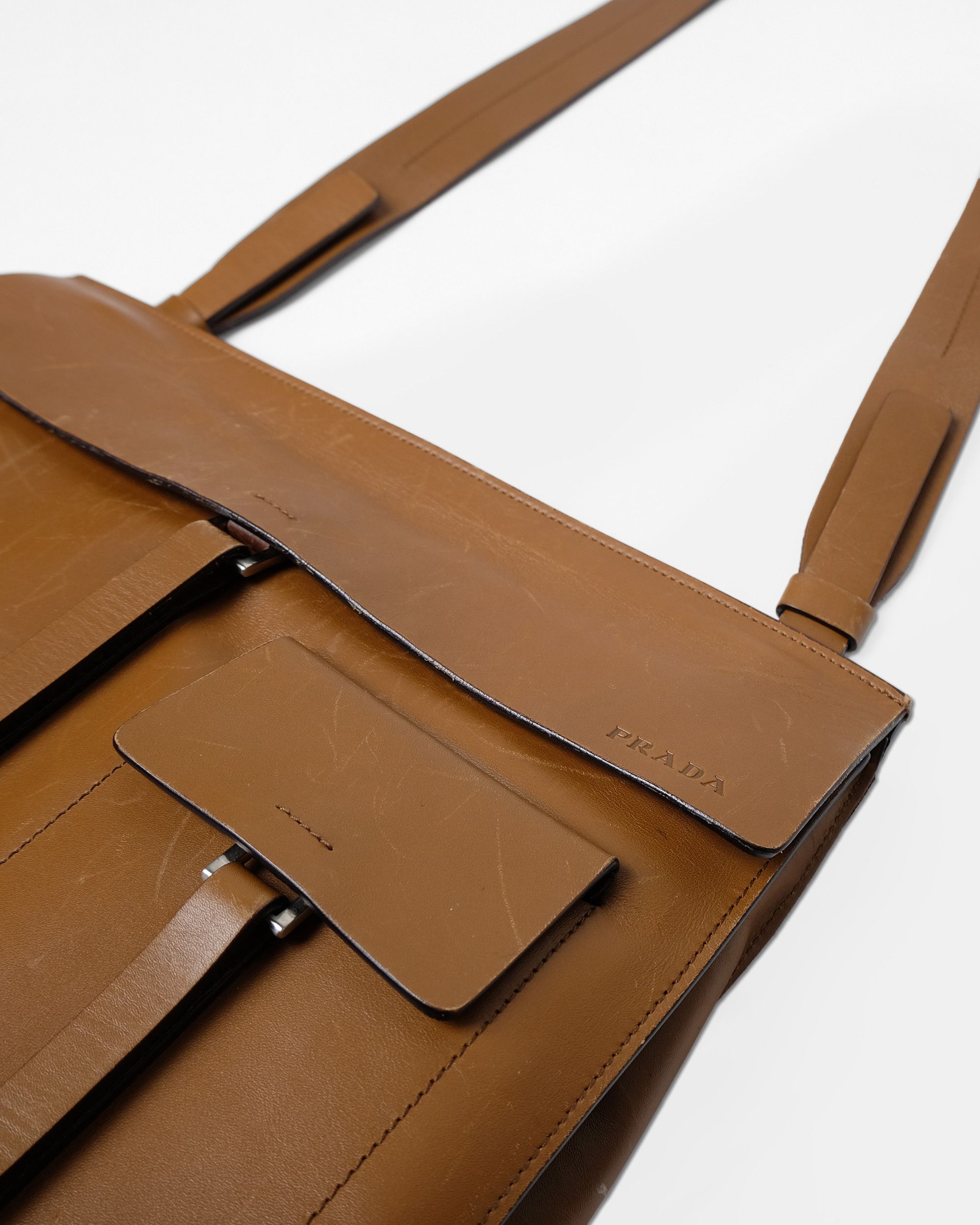 Prada 1990s Leather Shoulder Bag Size ONE SIZE - 4 Thumbnail