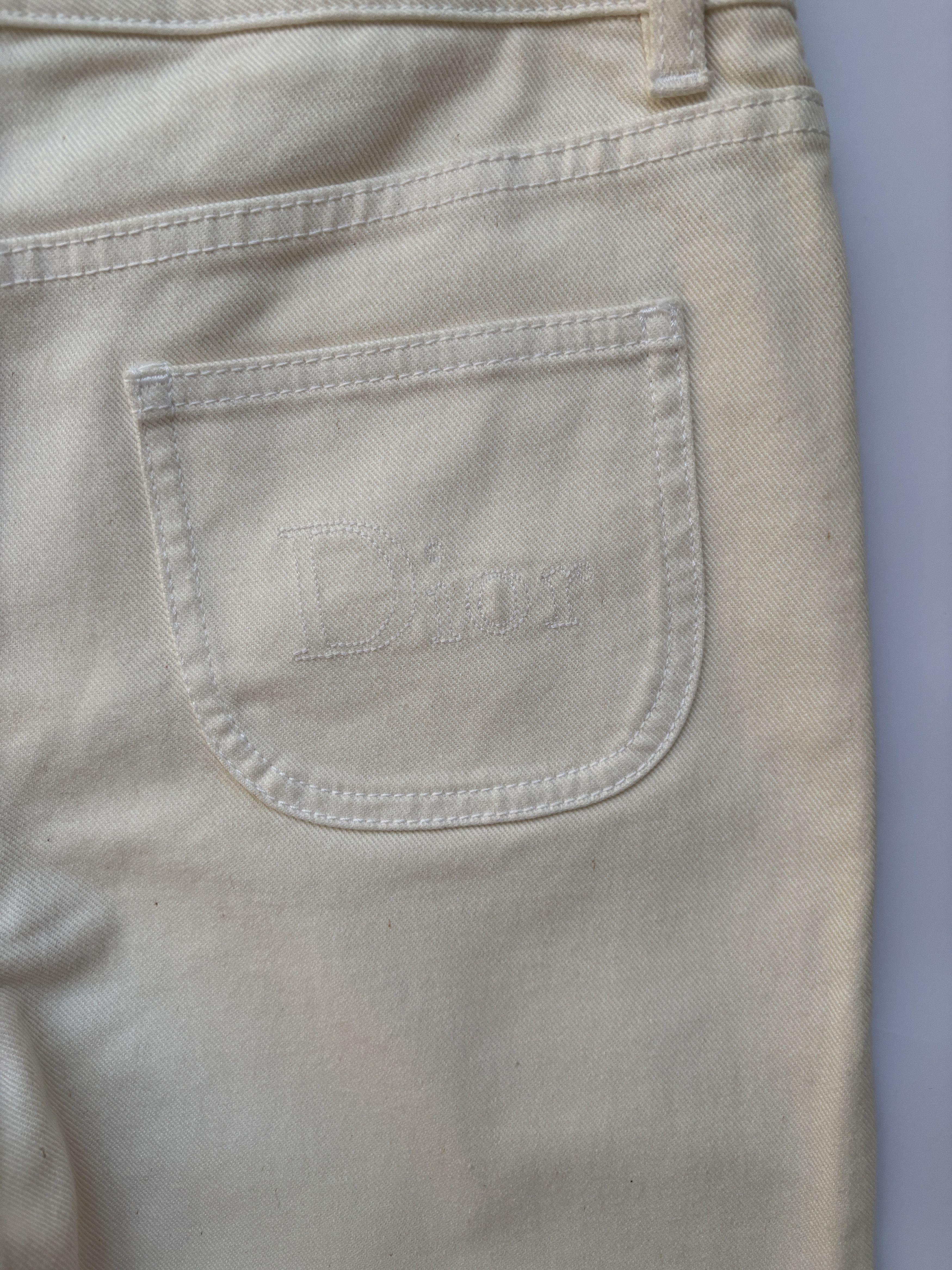 Dior ⚡️QUICK SALE⚡️2009 Dior Cream Denim Jeans Pants Size 28" / US 6 / IT 42 - 7 Thumbnail