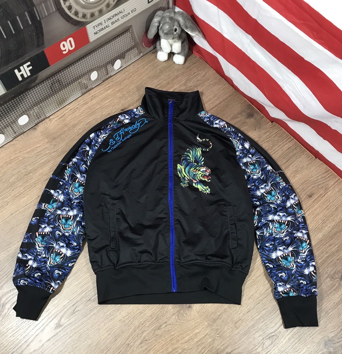 Christian Audigier RARE Vintage Ed Hardy Zip Big Logo Size US M / EU 48-50 / 2 - 2 Thumbnail