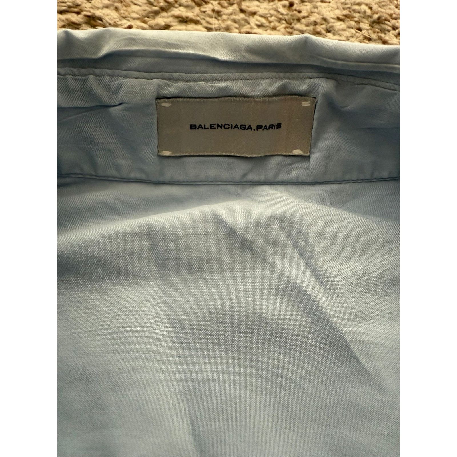 Balenciaga Balenciaga Paris Light Blue size 16/42 Cotton Shirt Size US XS / EU 42 / 0 - 7 Thumbnail