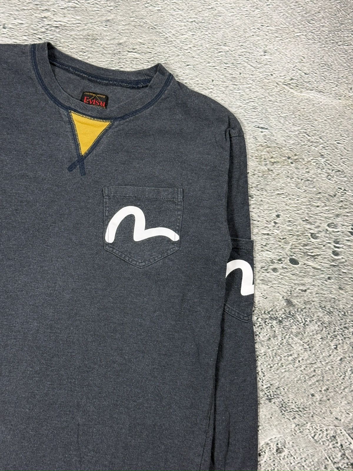 Evisu Evisu vintage multi pocket long sleeve seagull grey Size US M / EU 48-50 / 2 - 3 Thumbnail