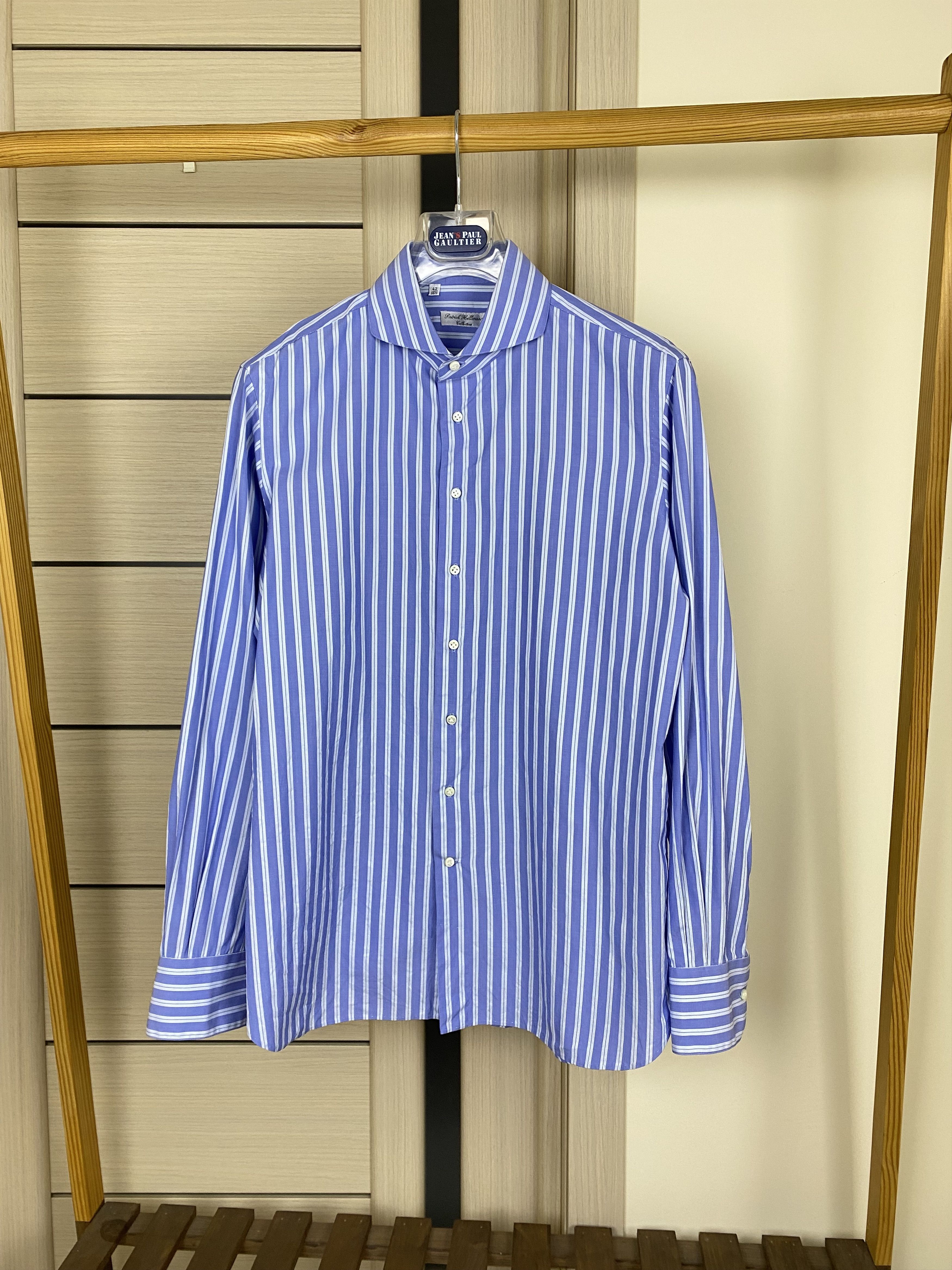 Patrick Hellmann Collection Patrick Hellmann collection classic stripe handmade shirt Size US M / EU 48-50 / 2 - 1 Thumbnail