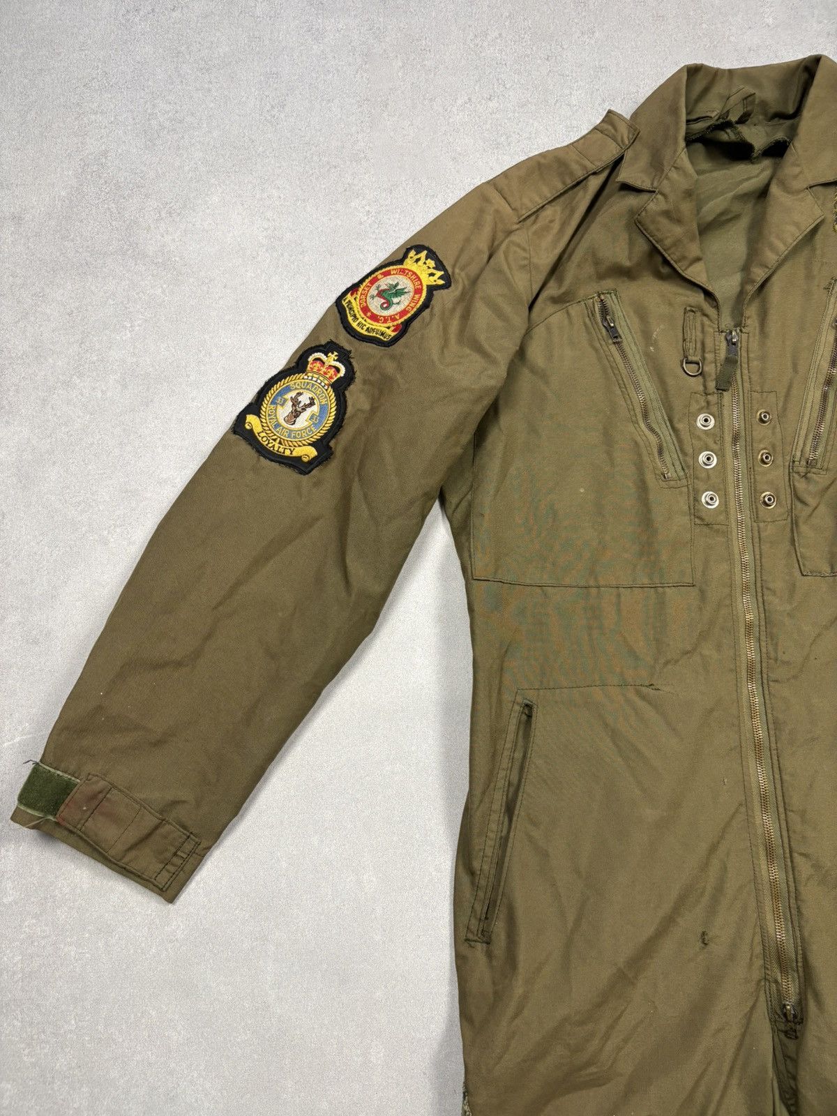 Vintage 1981 RAF MK 14A Flying Suit Olive Military Flight Coverall Size US XXL / EU 58 / 5 - 4 Thumbnail
