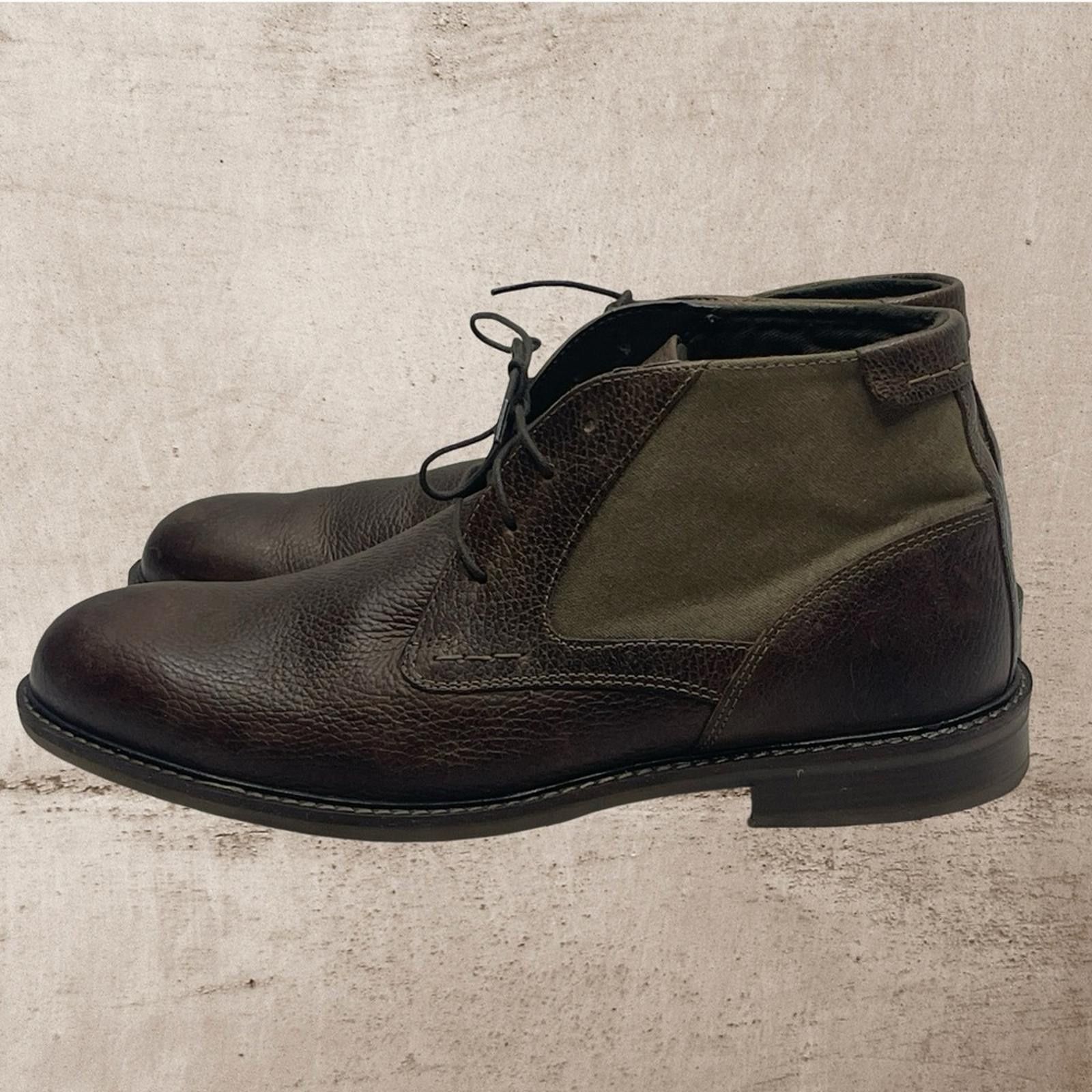 Steve Madden Steve Madden P-Karter Men's Brown Leather Ankle Boots s13 Size US 13 / EU 46 - 3 Thumbnail