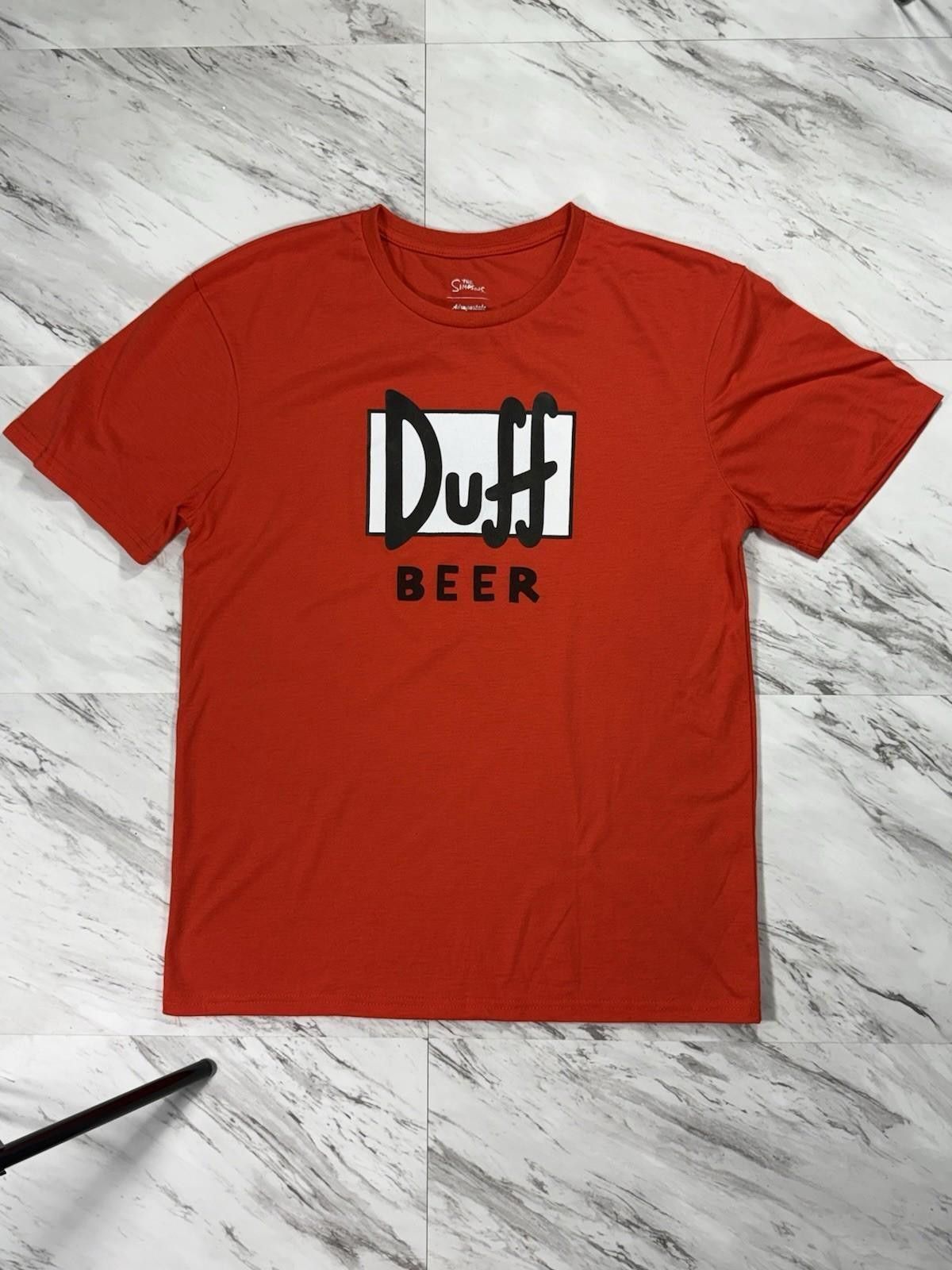 The Simpsons Simpsons Duff Beer Red Graphic Tee XL #8 Size US XL / EU 56 / 4 - 1 Thumbnail