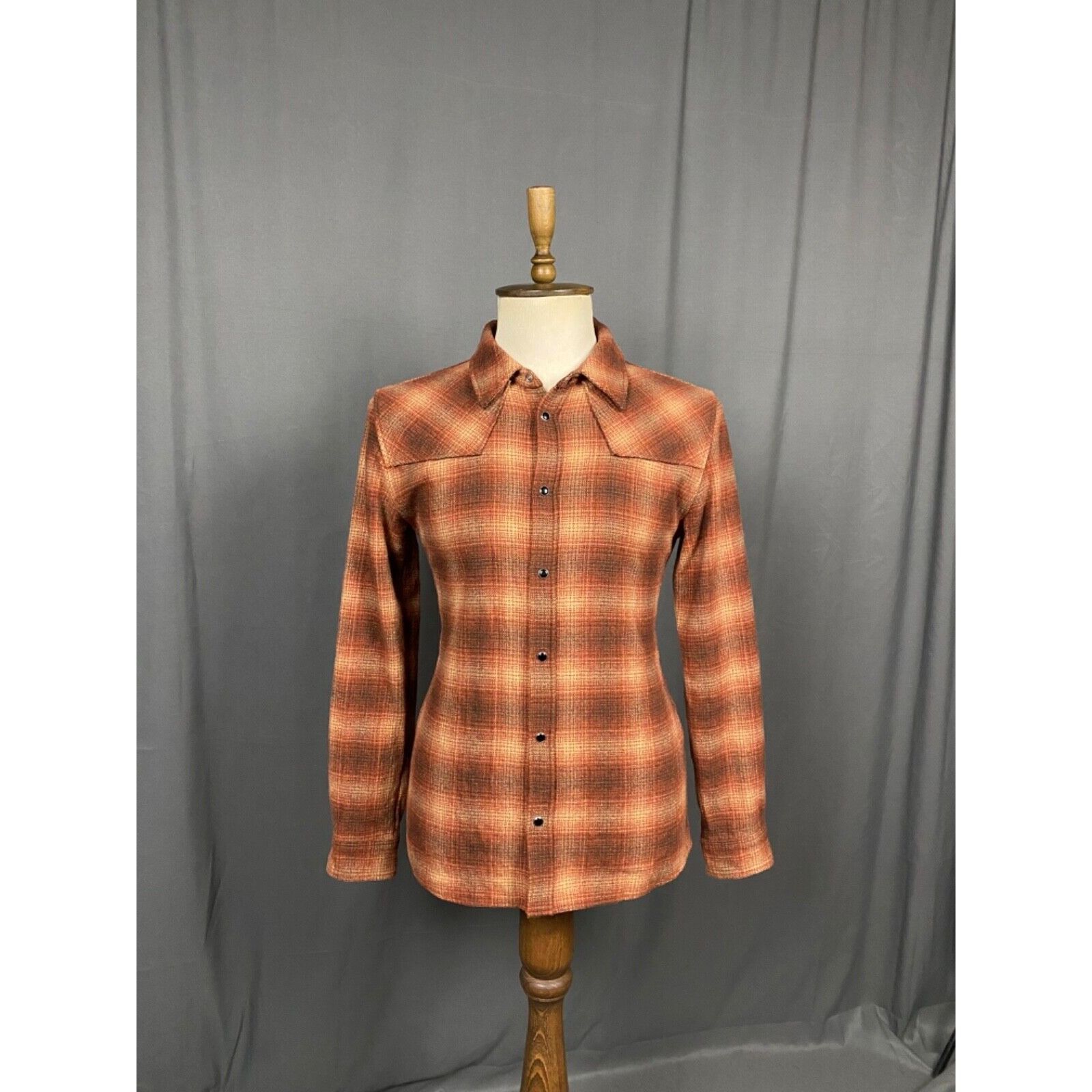The Kooples The Kooples Men's Brown Wool Checked Overshirt Jacket Size S Size US S / EU 44-46 / 1 - 1 Thumbnail