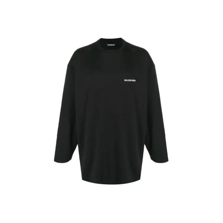 Balenciaga Balenciaga SS21 Black Long Sleeve T-Shirt Size US S / EU 44-46 / 1 - 1 Thumbnail