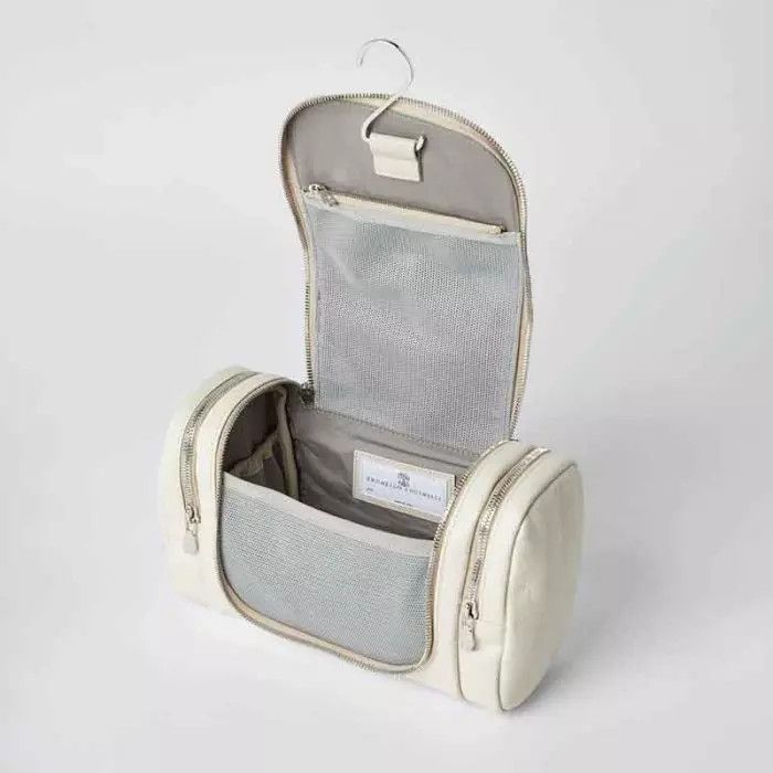 Brunello Cucinelli o1la1rc1a0425 Size: OS/Leather Beauty Case in White Size ONE SIZE - 4 Thumbnail