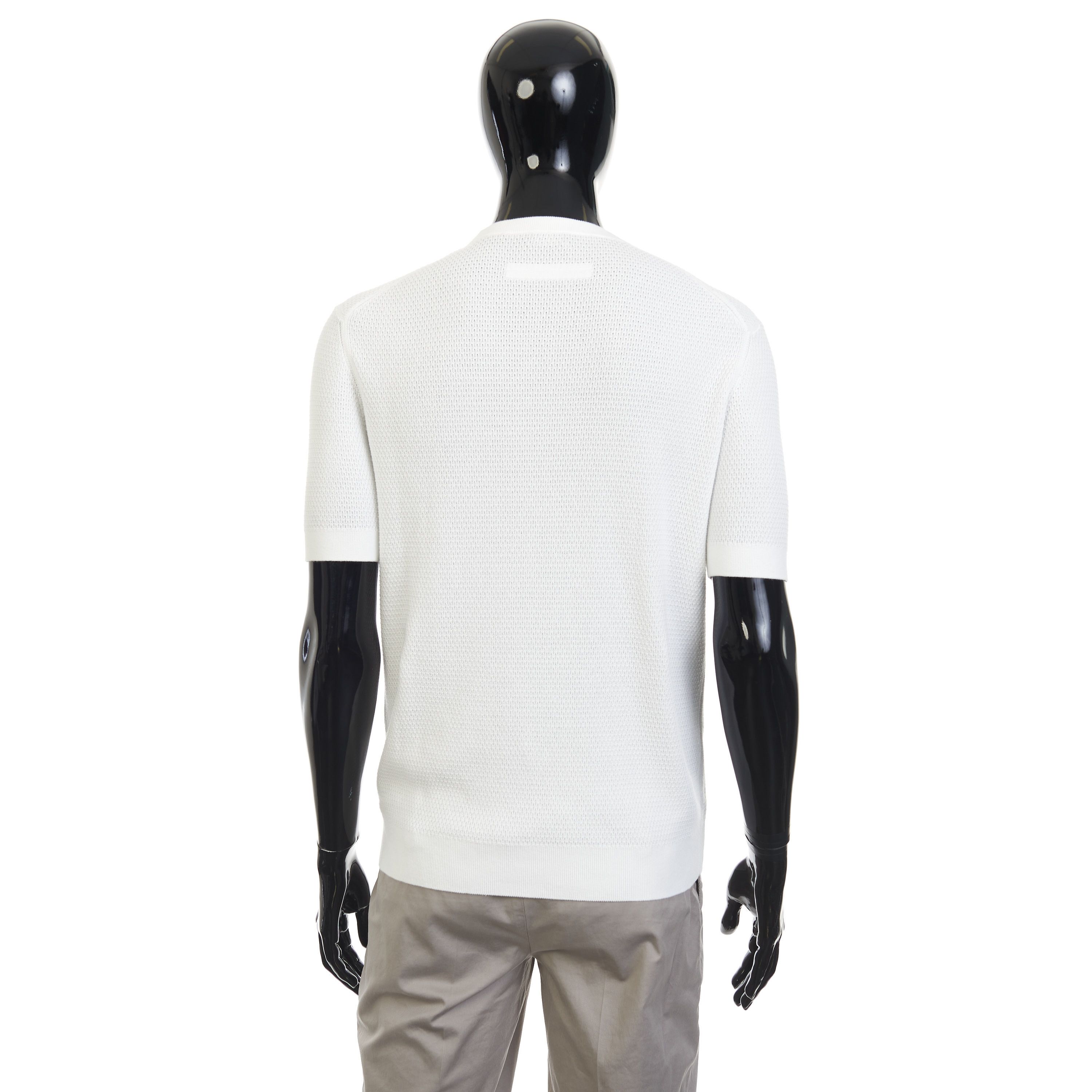Ermenegildo Zegna White Premium Cotton Crewneck Tshirt Size 60 Size US XXL / EU 58 / 5 - 5 Thumbnail
