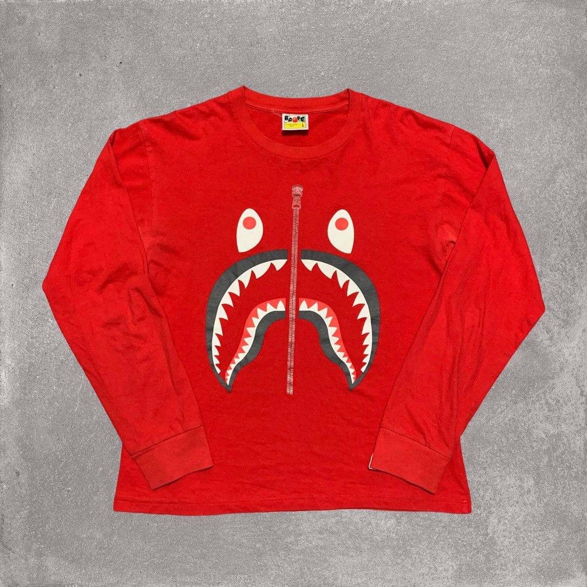 Bape long sleeve shark hotsell