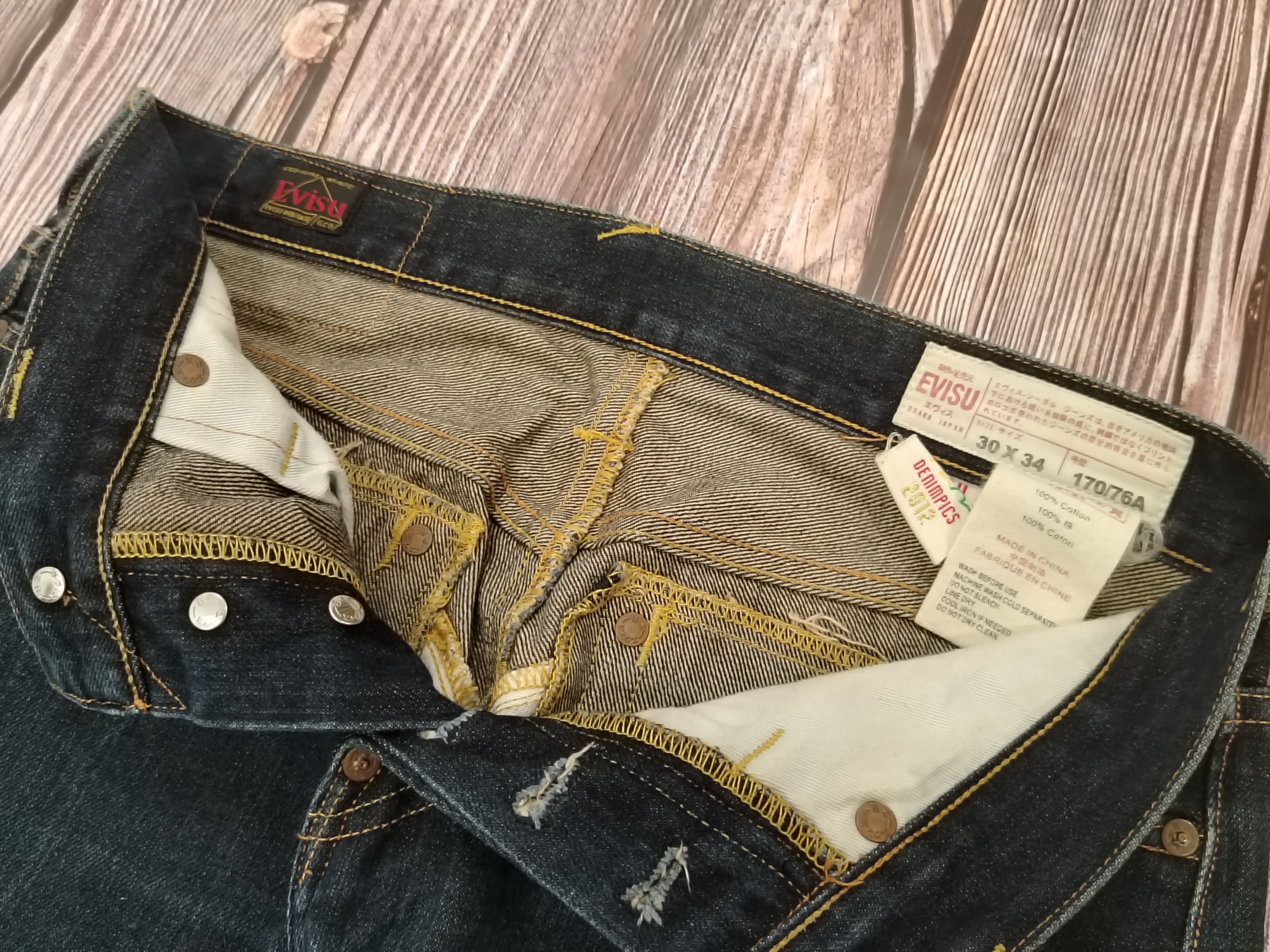 Evisu EVISU Jeans Vintage GB Flag Daicock Size US 30 / EU 46 - 10 Thumbnail