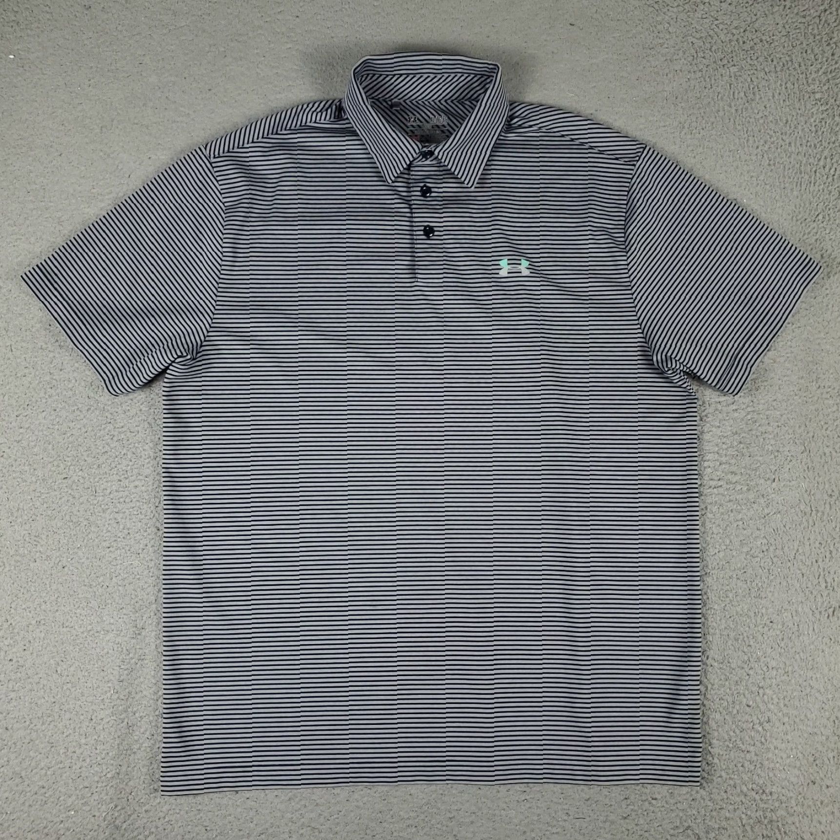 Under Armour Under Armour Polo Shirt Mens XL Blue Striped Golf Casual Short Sleeve Size US XL / EU 56 / 4 - 3 Thumbnail