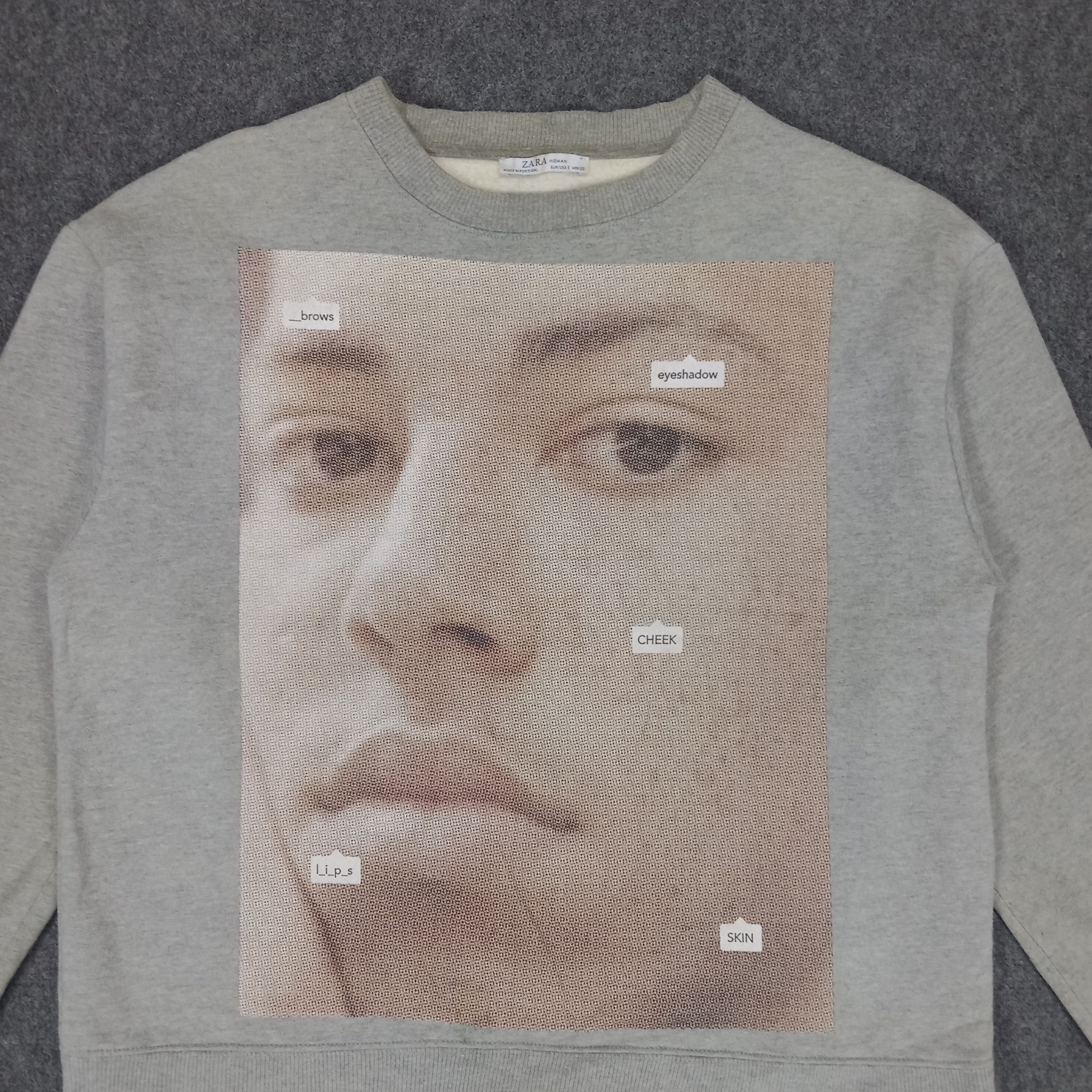 If Six Was Nine × Zara Current_New_Face Graphic Crew Neck Sweatshirt Size US M / EU 48-50 / 2 - 2 Thumbnail