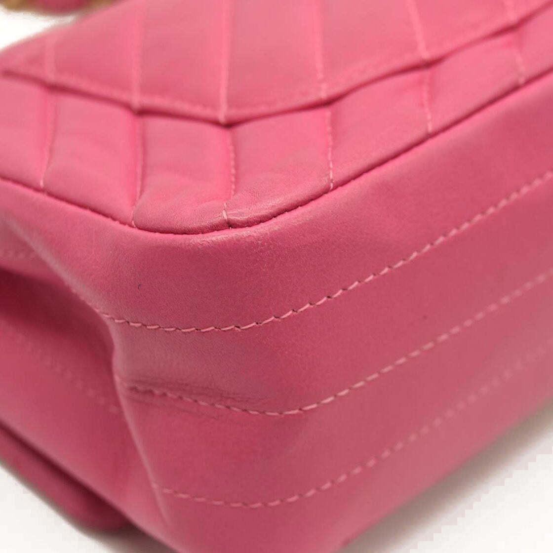 Chanel Chanel Lambskin Chevron Quilted Mini Rectangular Flap Dark Size ONE SIZE - 8 Thumbnail