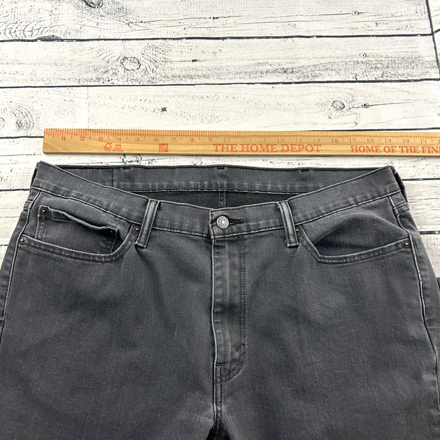 Levi's Levi's 541 Athletic Fit Denim Jeans Black Wash Men 38x34 Regular Jeans Mens 541 Athletic Fit Denim Black Wash Jeans Size US 38 / EU 54 - 4 Thumbnail