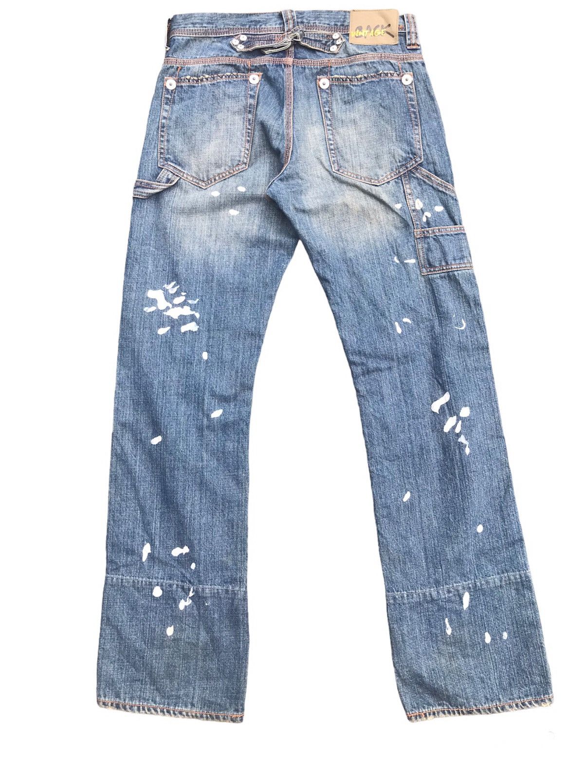 If Six Was Nine Back Vintage Distressed Denim Size US 32 / EU 48 - 2 Thumbnail