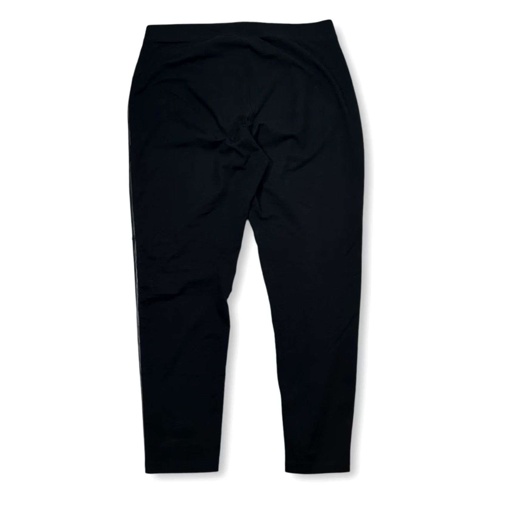 Gap Gap Faux Leather Panel Leggings Black Womens XL Comfort Stretch Size 40" / US 18 - 2 Thumbnail