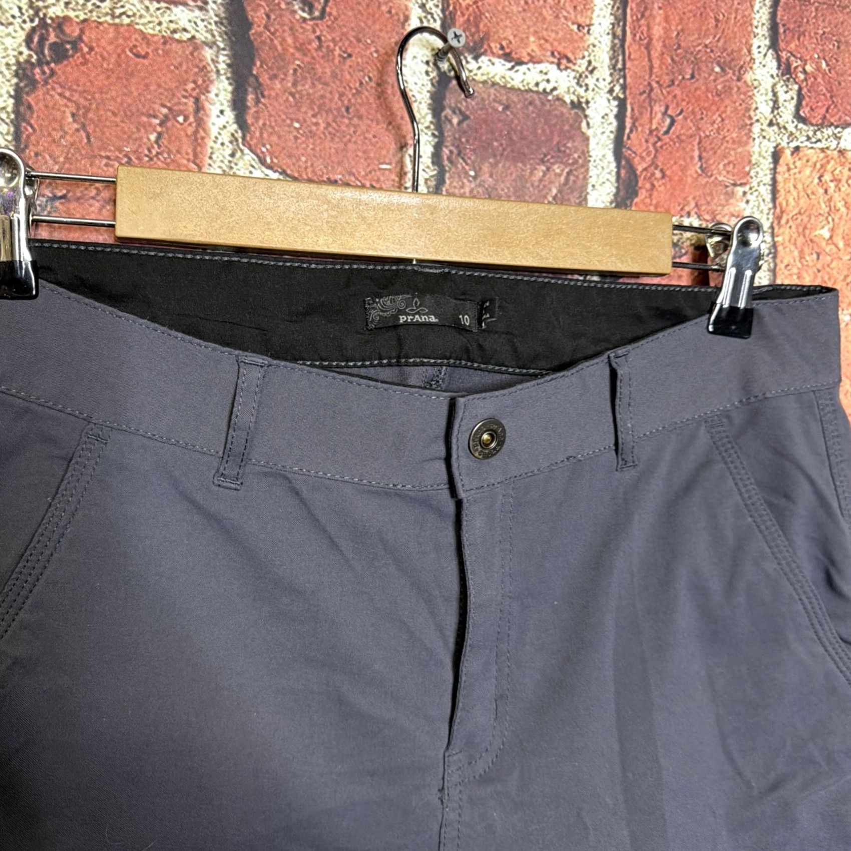 Prana prAna Sky Canyon Pants Womens 10 Cargo Jogger Stretch Nylon Hiking Outdoor Gray Size 32" / US 10 / IT 46 - 2 Thumbnail