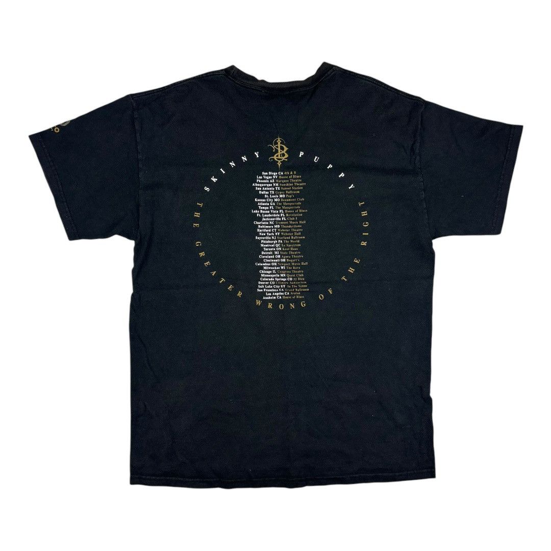Band Tees Skinny puppy - Greater wrong of the right Tour 2004 Size US L / EU 52-54 / 3 - 2 Thumbnail