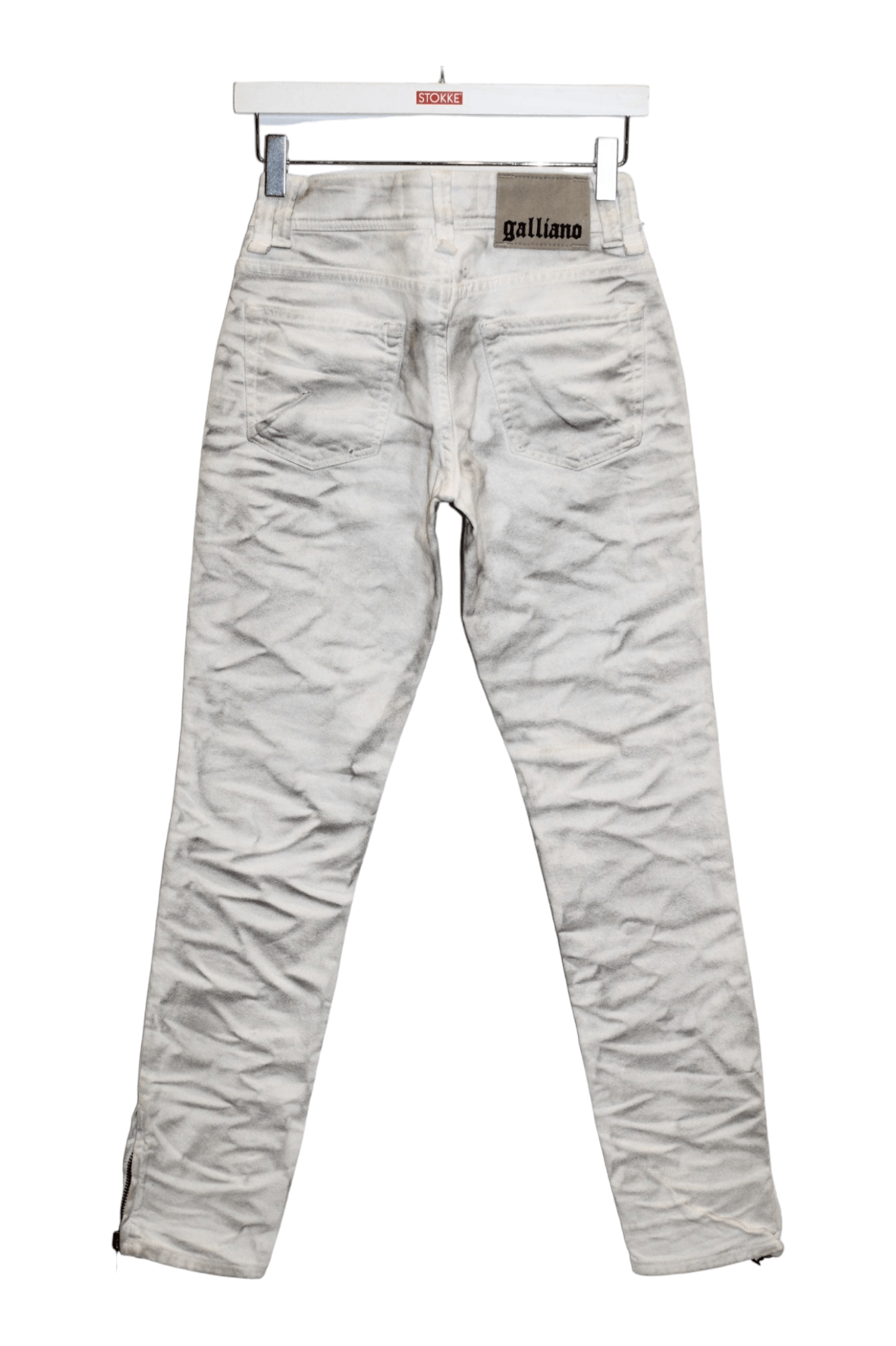 John Galliano John Galliano Garment Dyed Skinny Zipper Smoke Jeans Size 24" / US 00 / IT 34 - 2 Thumbnail