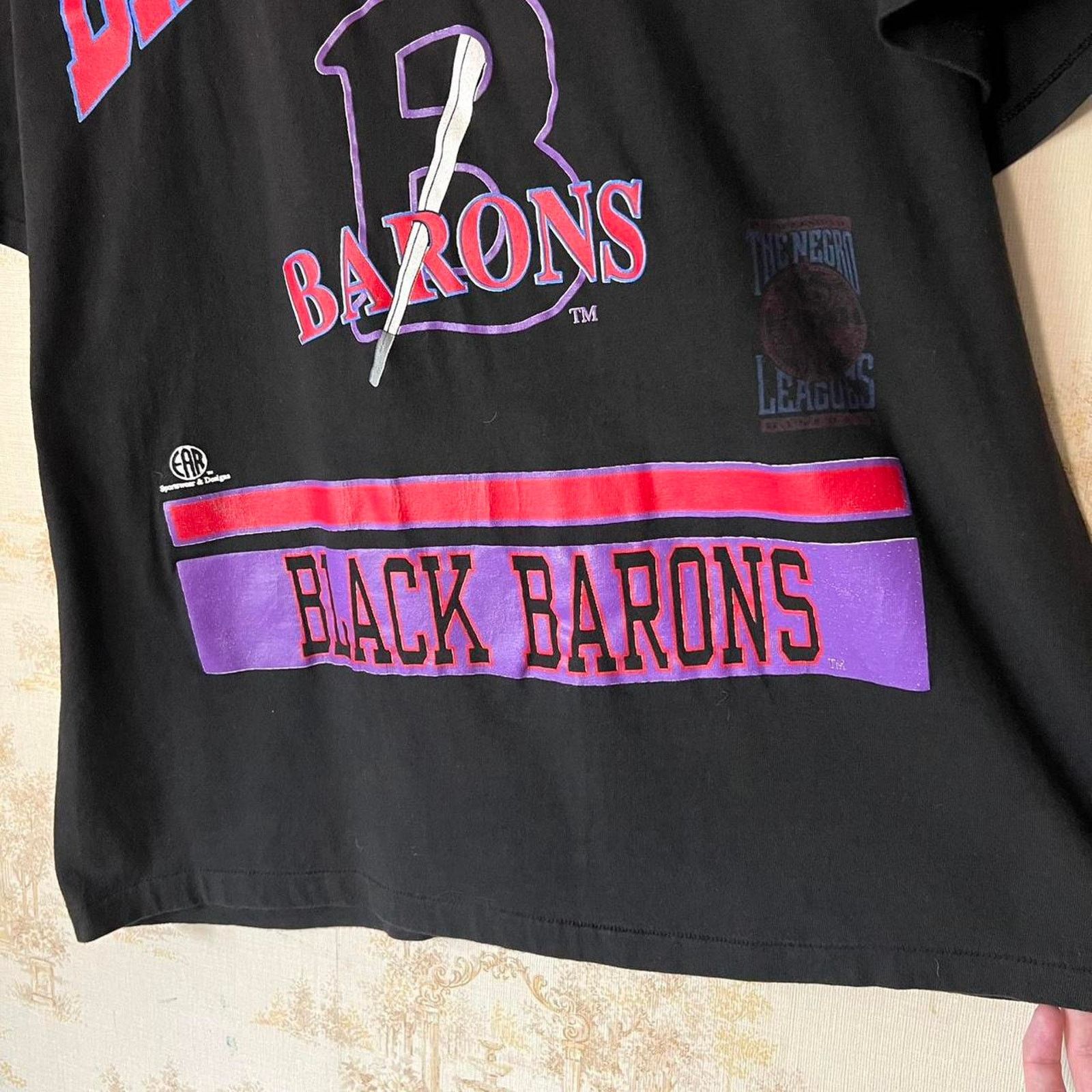 Vintage Vintage 90s Birmingham Black Barons Tee | Negro League | XL Size US XL / EU 56 / 4 - 6 Thumbnail