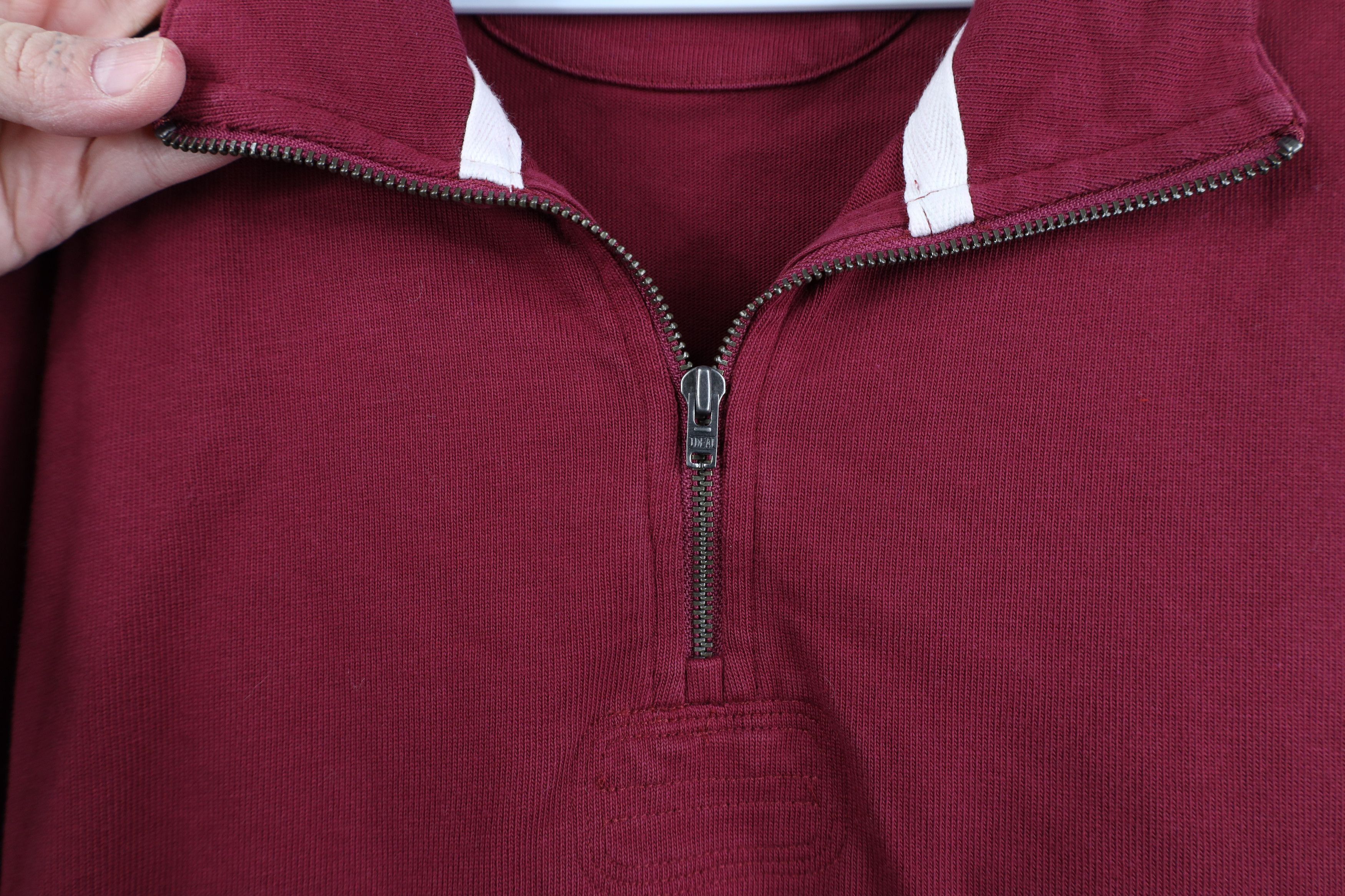 J.Crew Y2K J Crew Oarsman Rugby 1/4 Half Zip Pullover Sweater Red Size US XL / EU 56 / 4 - 6 Thumbnail