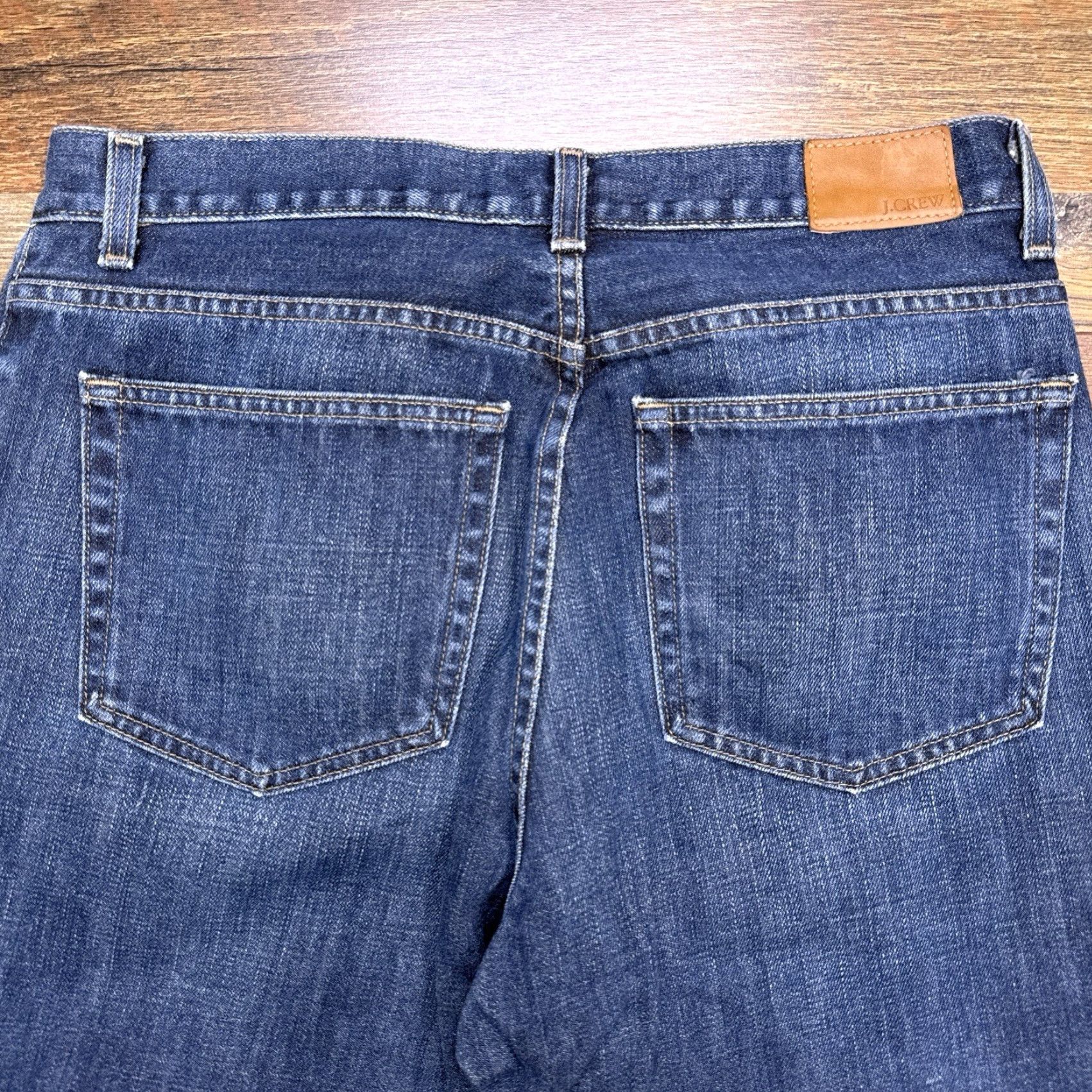 J.Crew VINTAGE J.CREW Jeans 33x30 Mid Rise Relaxed Fit Button Zip Cotton Denim 5-Pocket Blue USA 60737 Mens Size US 33 - 7 Thumbnail