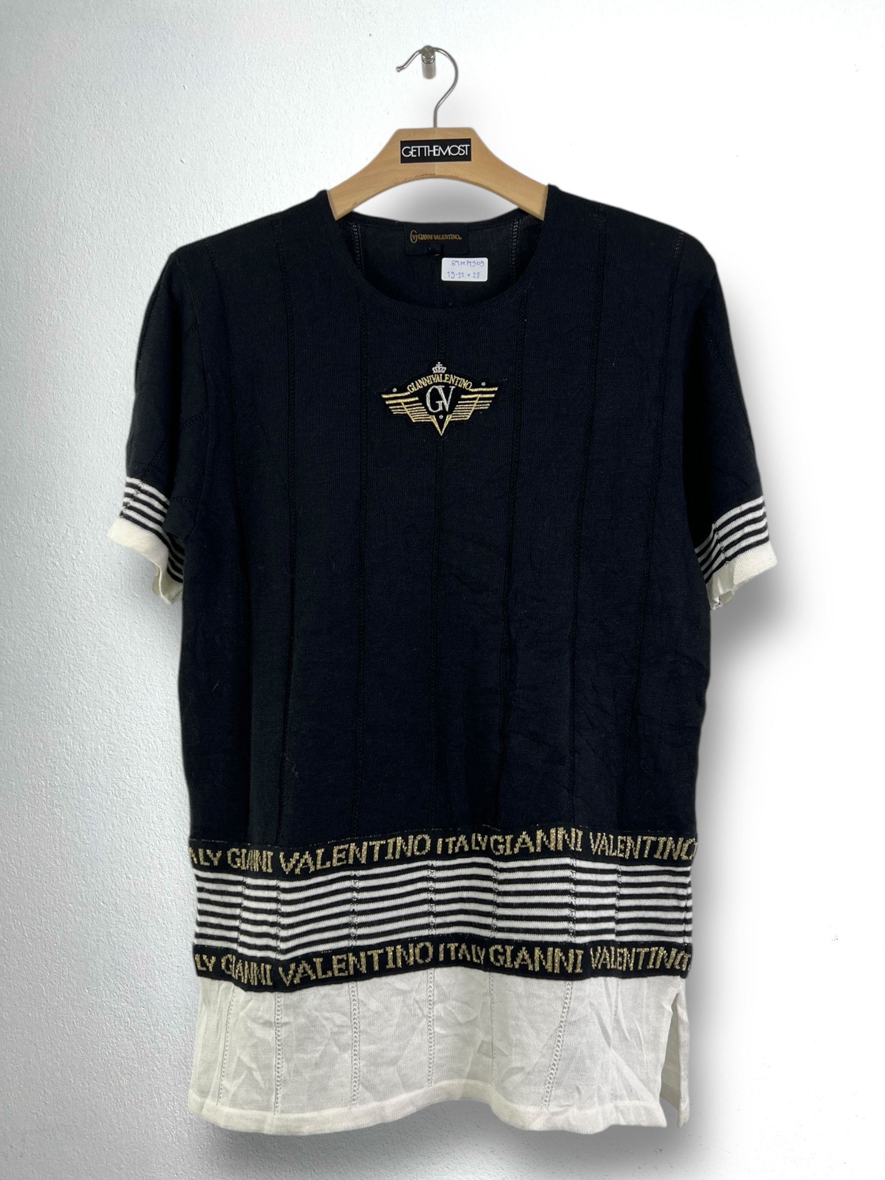 Gianni Valentino × Valentino Vintage Gianni Valentino Knit Blouse (L) GTMPT909 Size L / US 10 / IT 46 - 1 Thumbnail