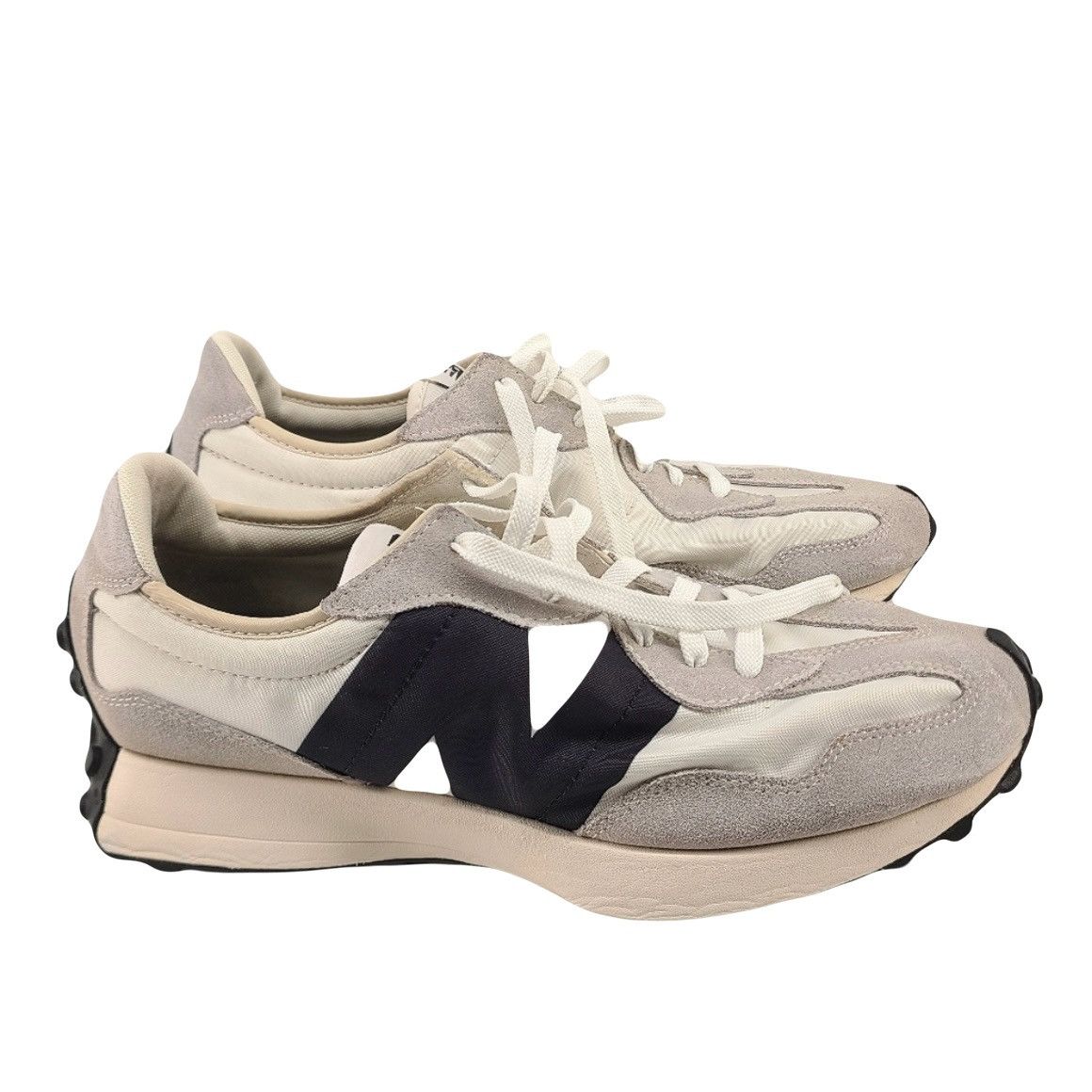 New Balance Men's New Balance 327 Sea Salt White Black Athletic 11.5 Size US 11.5 / EU 44-45 - 1 Thumbnail