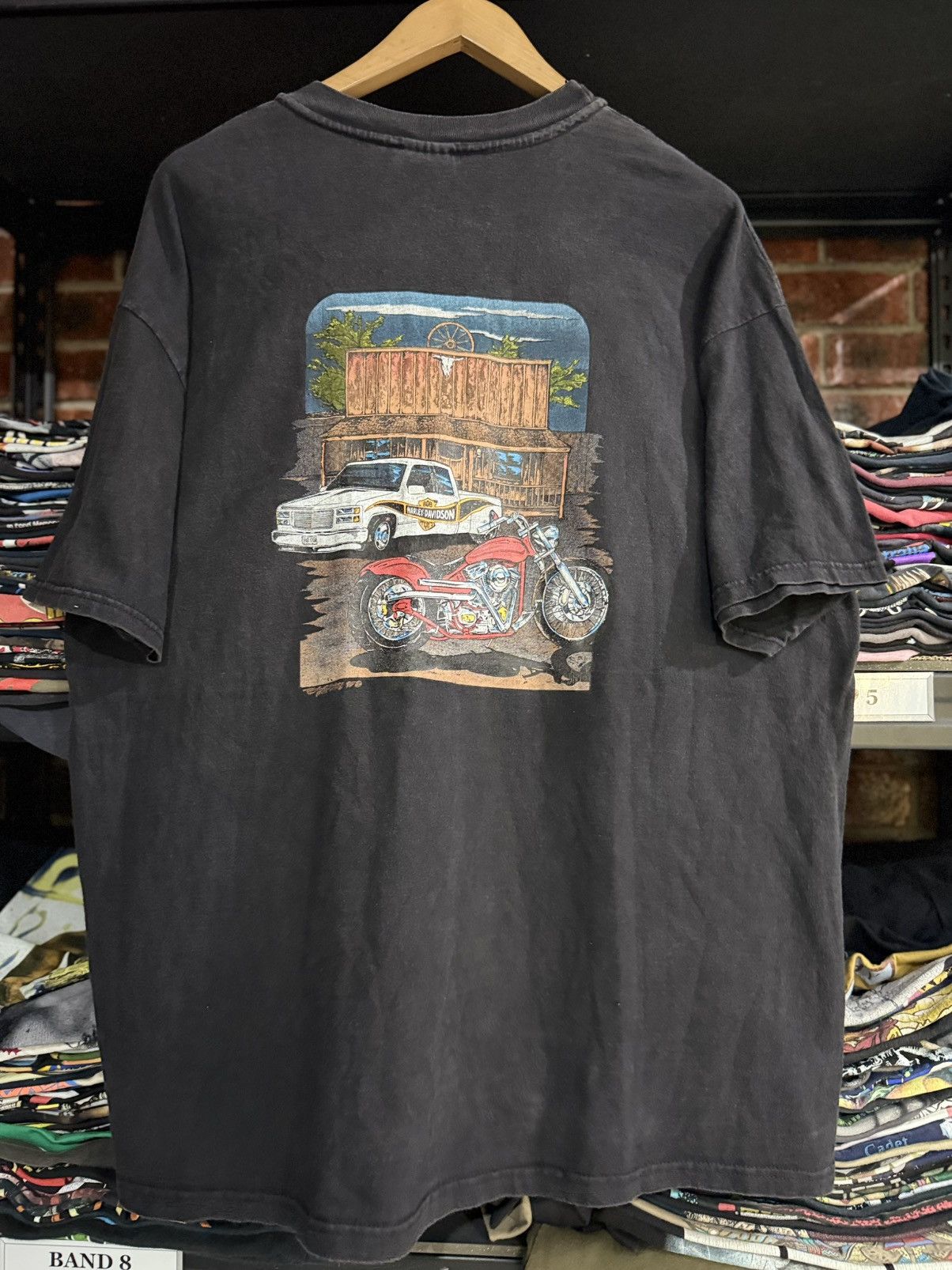 Vintage Vintage 90s Harley davidson McKays Shollow Lake Pocket Faded Size US XXL / EU 58 / 5 - 1 Thumbnail