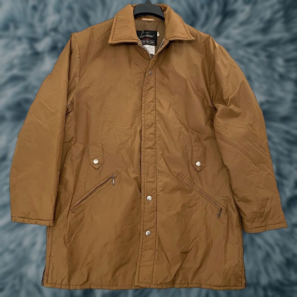 Sears Vintage Sears Men's Barn Coat Jacket 44 Brown Full Zip Lined Hunting 70s Outdoor Casual Size US S / EU 44-46 / 1 - 1 Thumbnail