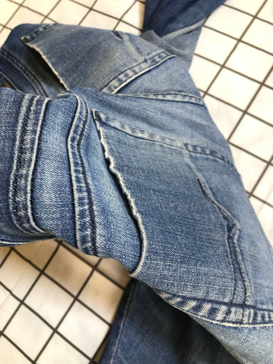 Diesel Diesel D-Bazer Tapered Blue Stretch Jeans Mens Size US 31 - 18 Thumbnail