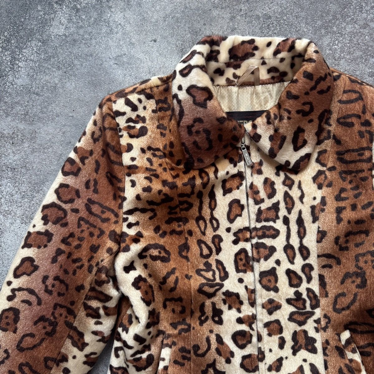 Hysteric Glamour 2000’s Aesthetic Vintage Y2K Leopard Faux Fur Jacket Size M / US 6-8 / IT 42-44 - 4 Thumbnail