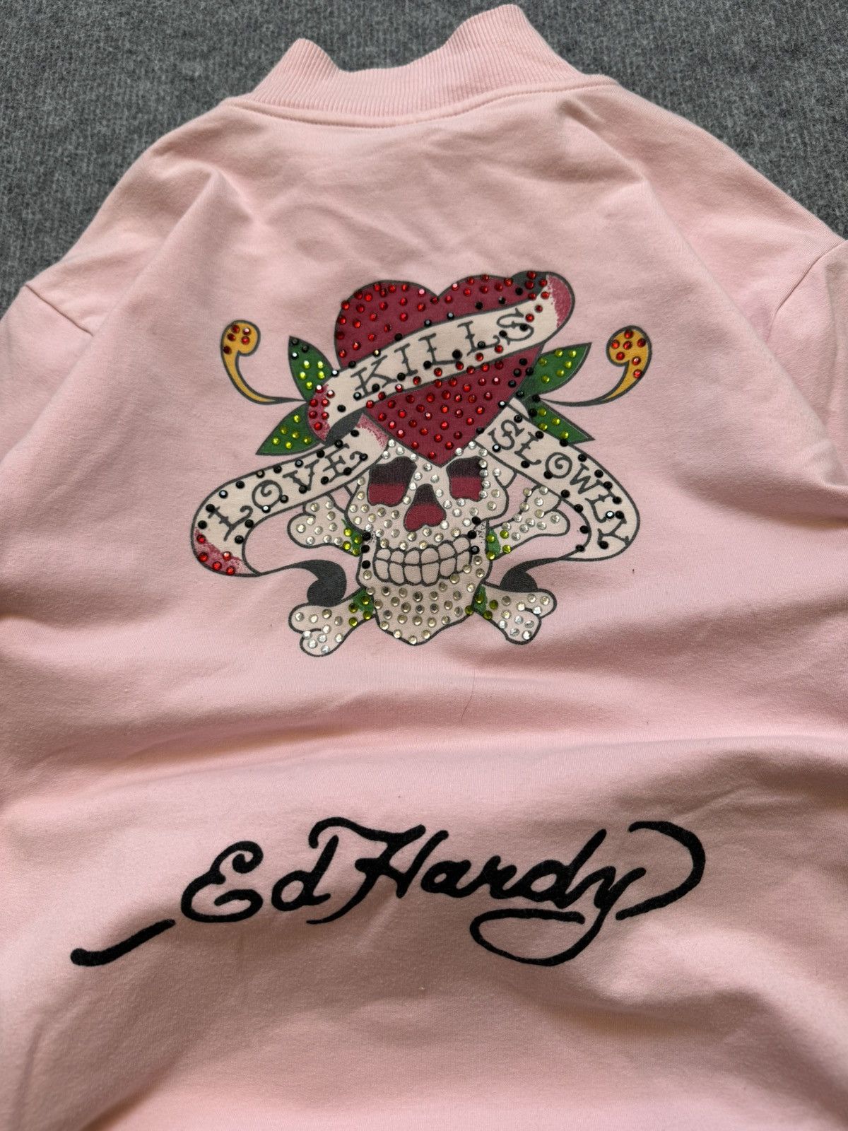Designer Vintage zip sweatshirt Ed Hardy y2k Size XL / US 12-14 / IT 48-50 - 3 Thumbnail