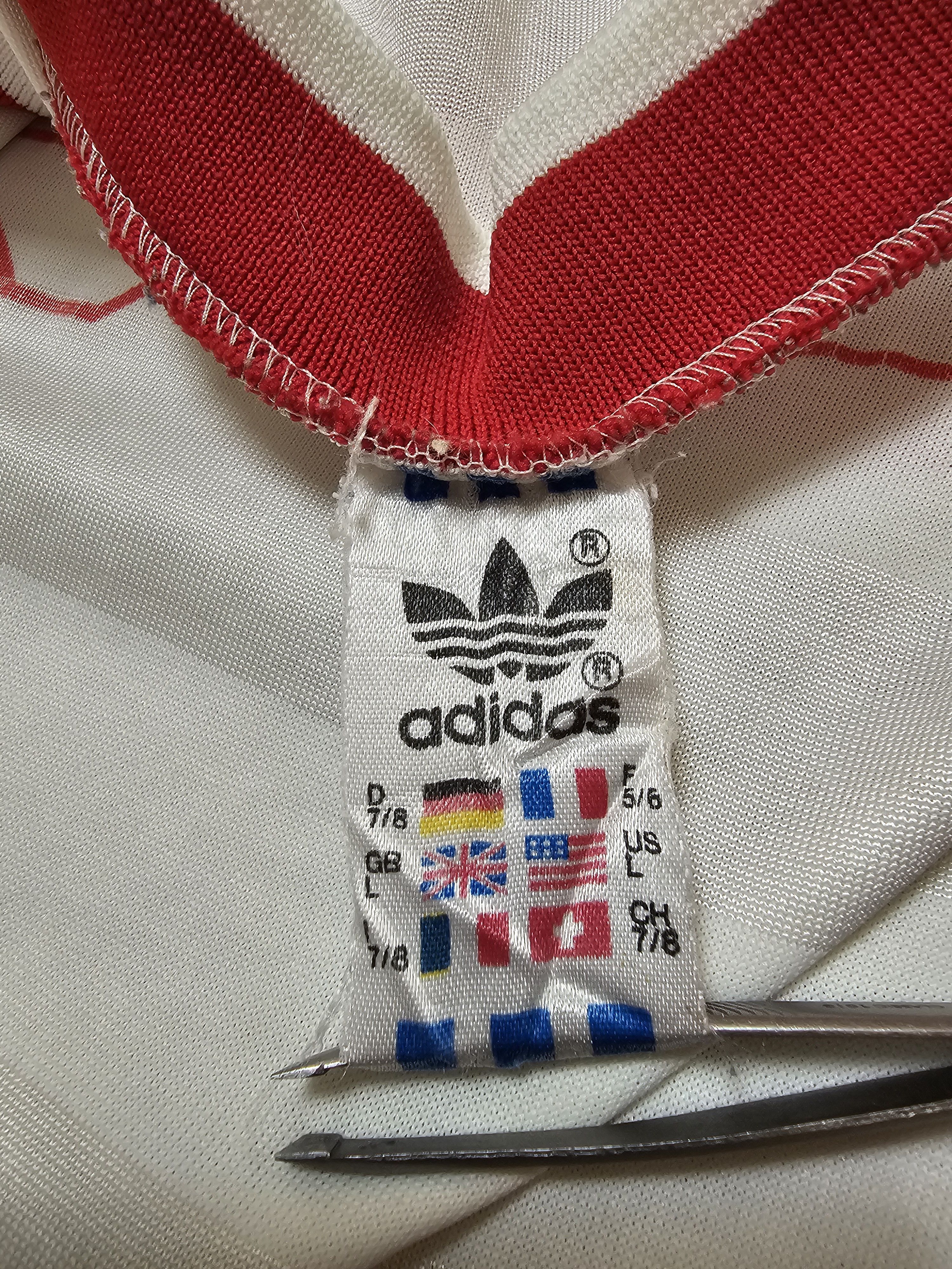 Vintage ADIDAS VINTAGE WEST GERMANY FOOTBALL SHIRT LONG SLEEVES 80s Size US L / EU 52-54 / 3 - 8 Thumbnail