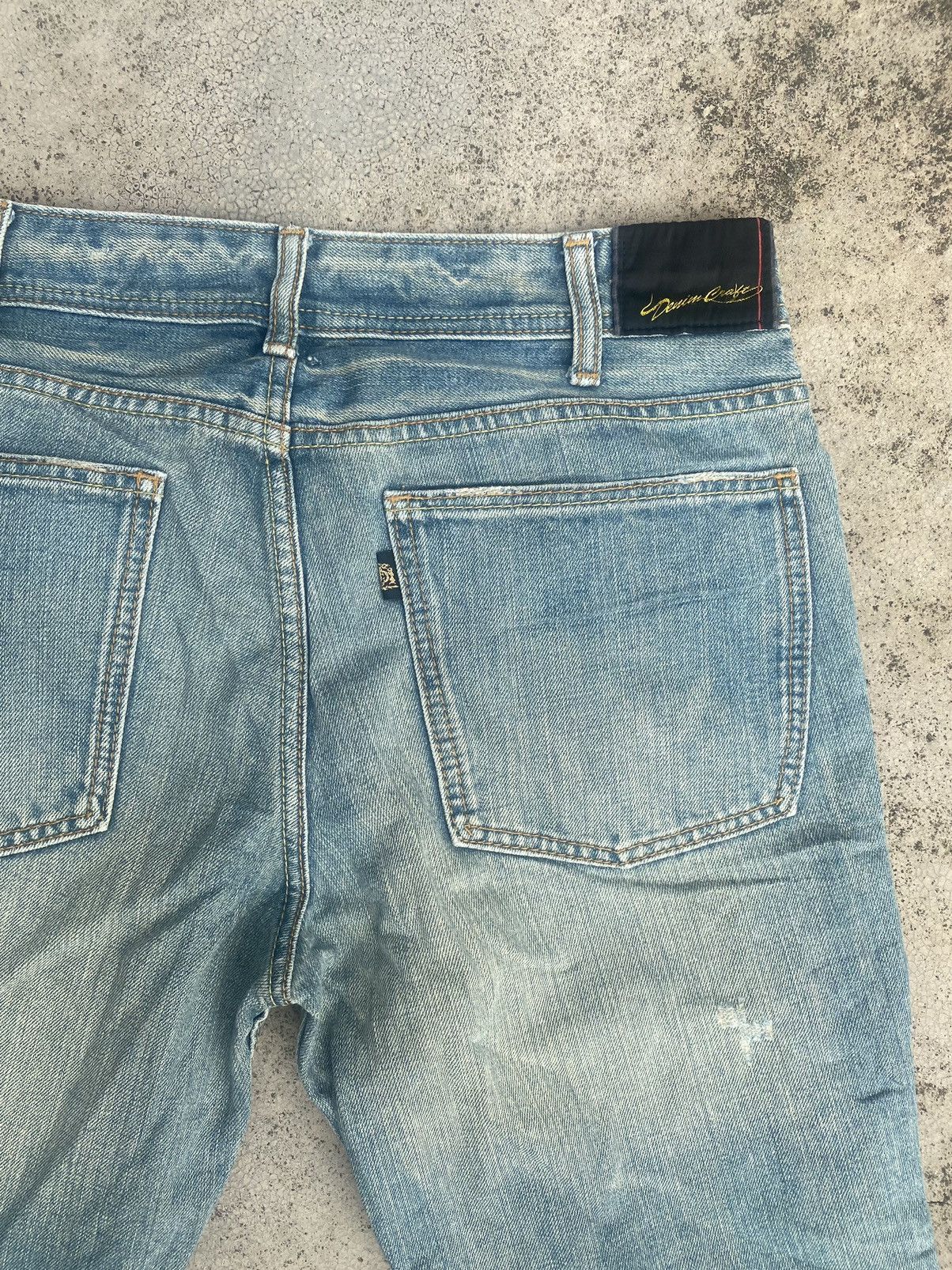 Japanese Brand Flare Jeans Denim Craft Faded Distressed Bootcut Size US 32 / EU 48 - 20 Thumbnail