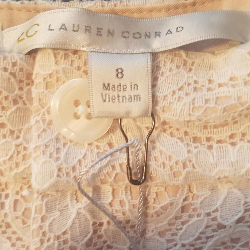 Designer NWT Lauren Conrad Lace Shorts Size 8 Size 30" / US 8 / IT 44 - 3 Thumbnail