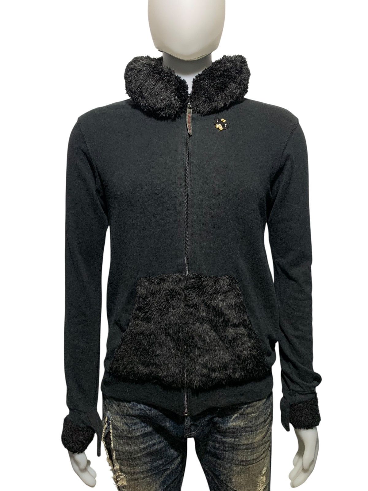 Issey Miyake Mercibeaucoup issey miyake faux fur trim zip sweatshirt Size US M / EU 48-50 / 2 - 3 Thumbnail