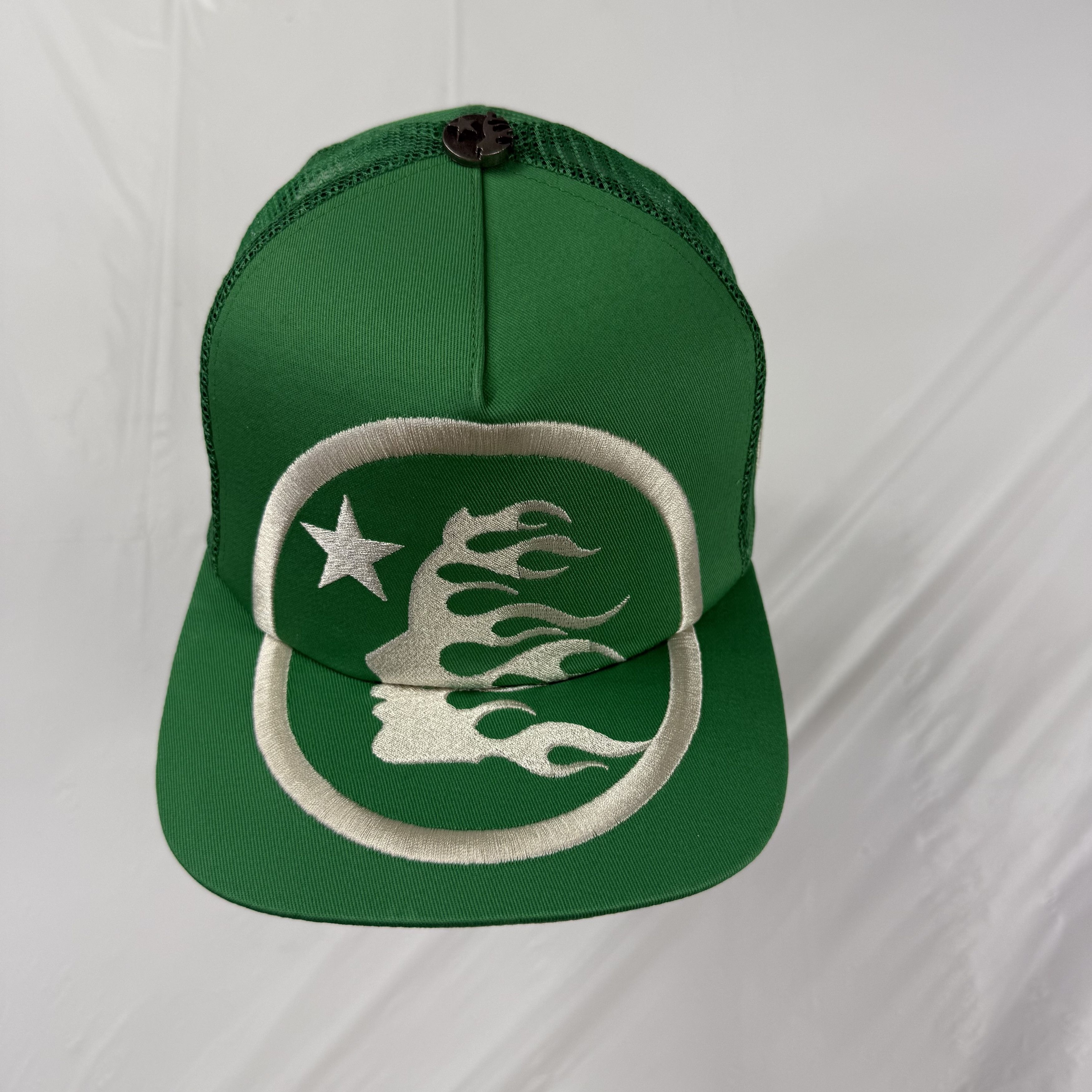 HELLSTAR Hellstar Green Silver Flame Star Snapback Path To Paradise Size ONE SIZE - 5 Thumbnail
