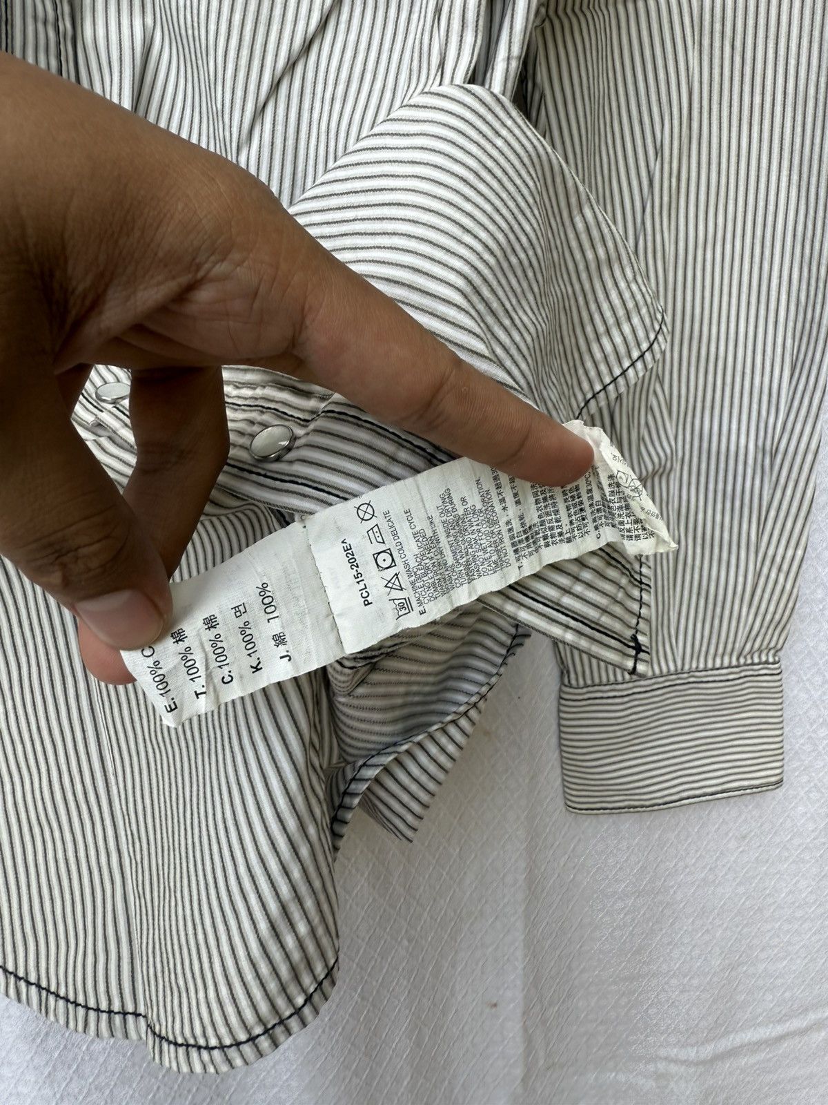 Levi's Levis Striped Double Pocket Shirt Size US L / EU 52-54 / 3 - 10 Thumbnail