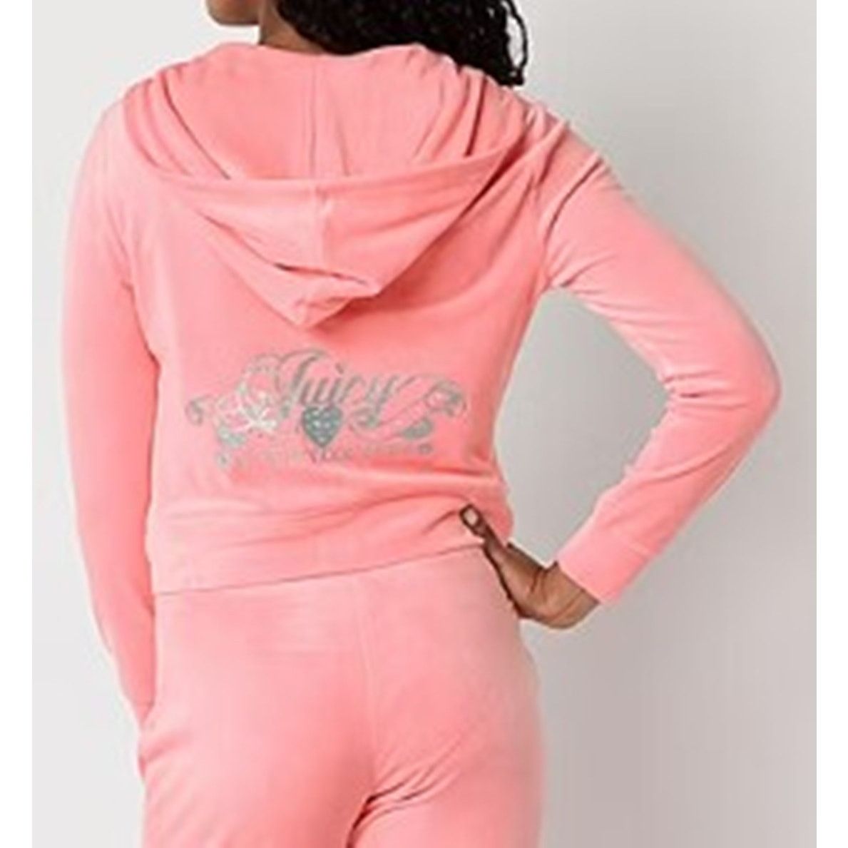 Juicy Couture Juicy Couture Womens Juniors Hooded Track Suits Flamingo XL Size XL / US 12-14 / IT 48-50 - 1 Thumbnail