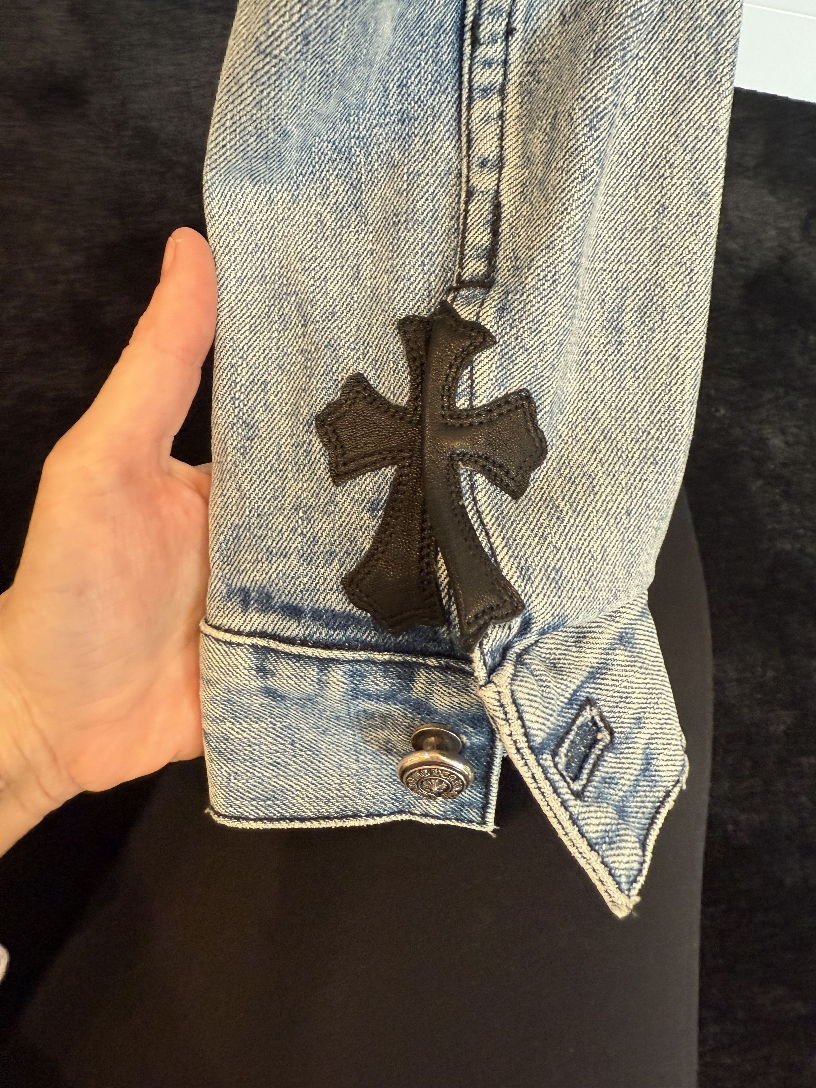 Chrome Hearts chrome hearts patch work cropped denim Size M / US 6-8 / IT 42-44 - 2 Thumbnail