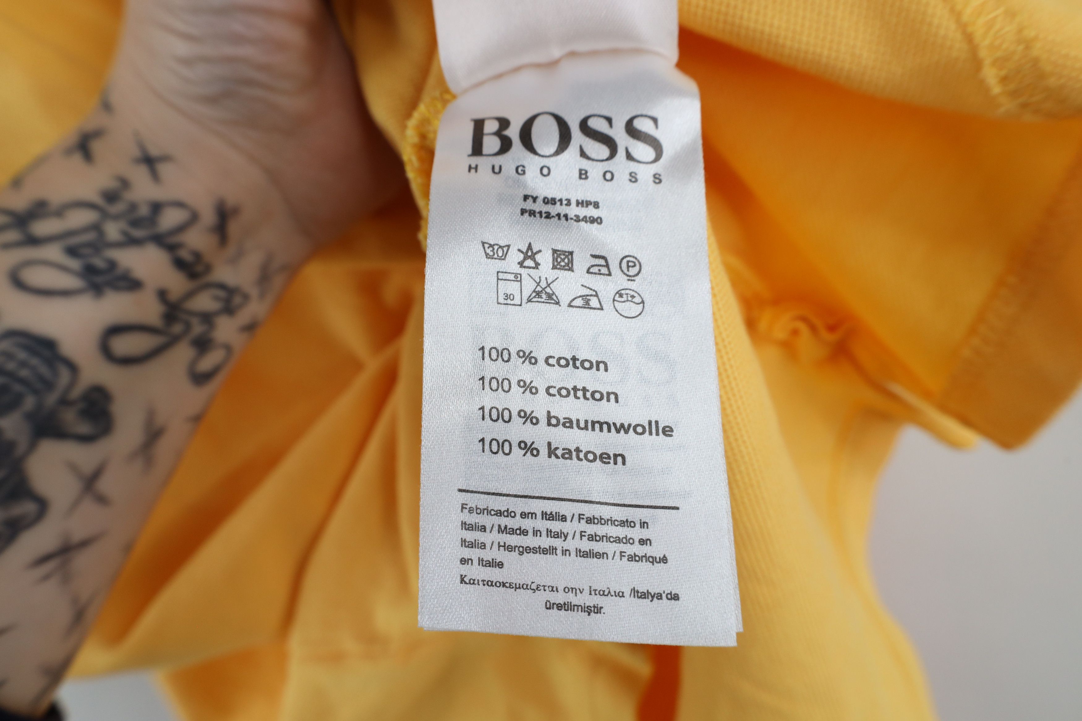 Hugo Boss × Vintage Hugo Boss Spell Out Short Sleeve Collared Golf Polo Shirt Size US XXL / EU 58 / 5 - 8 Thumbnail