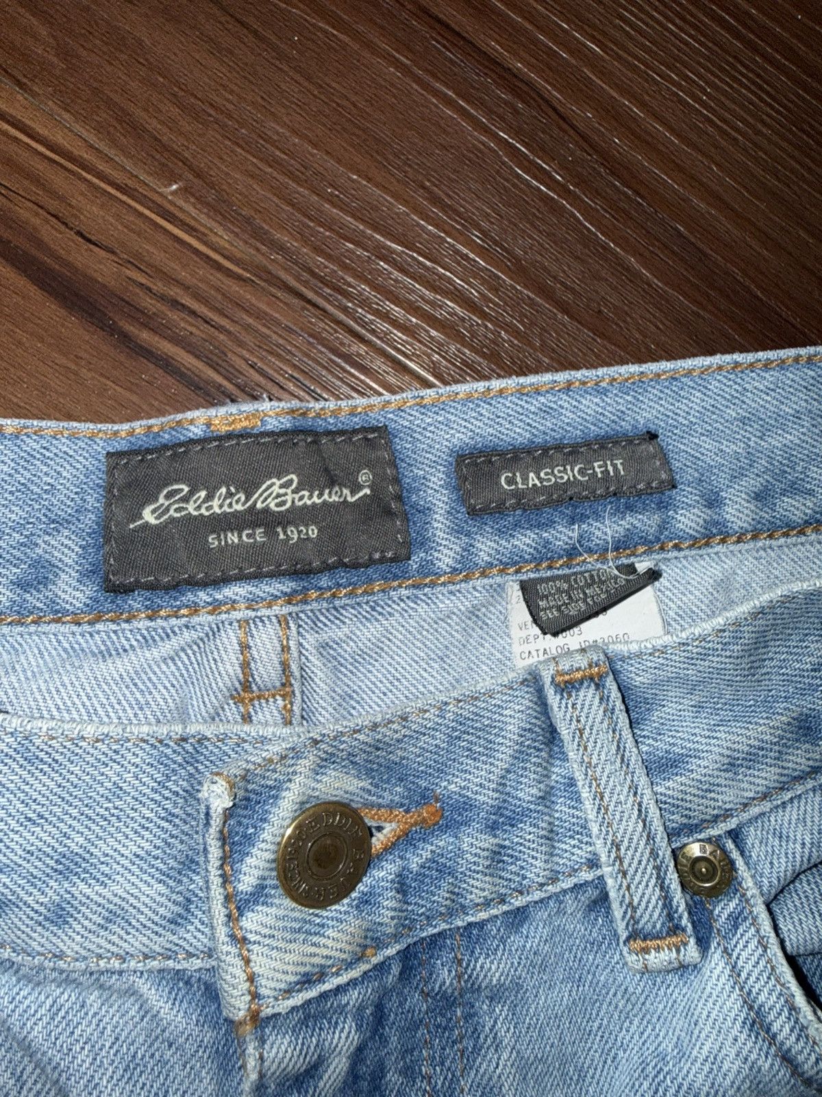 Eddie Bauer Vintage Eddie Bauer classic fit 90s 1990s denim Jeans 30x28 Size US 30 / EU 46 - 3 Thumbnail