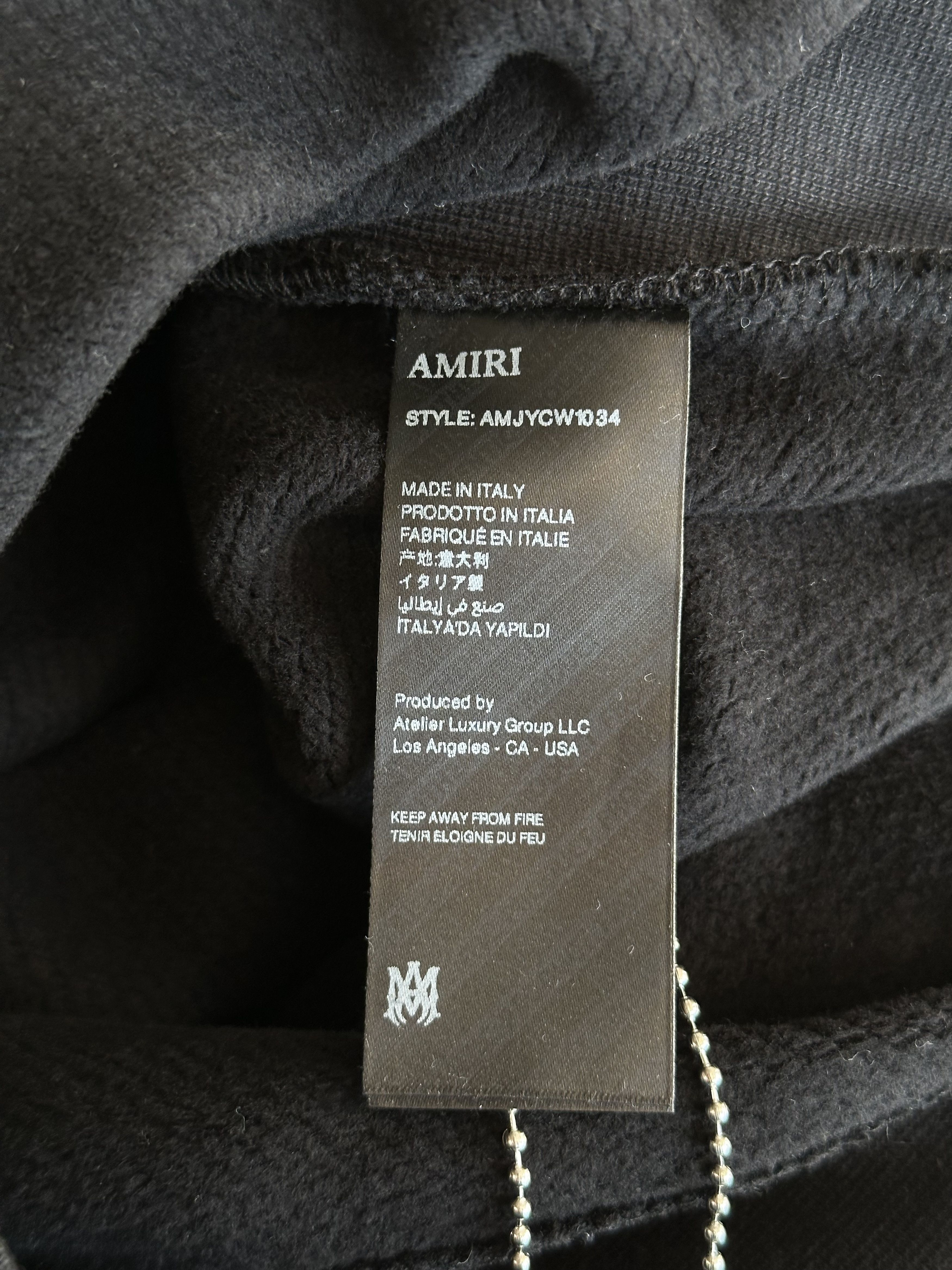 Amiri Amiri Black Embroidered Core Logo Sweater Size US S / EU 44-46 / 1 - 4 Thumbnail